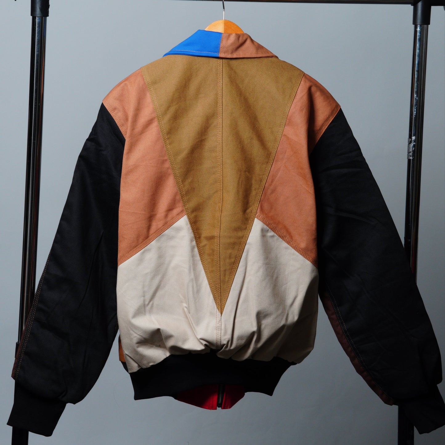 Workwear Colorblock Geometric Jacket Size M