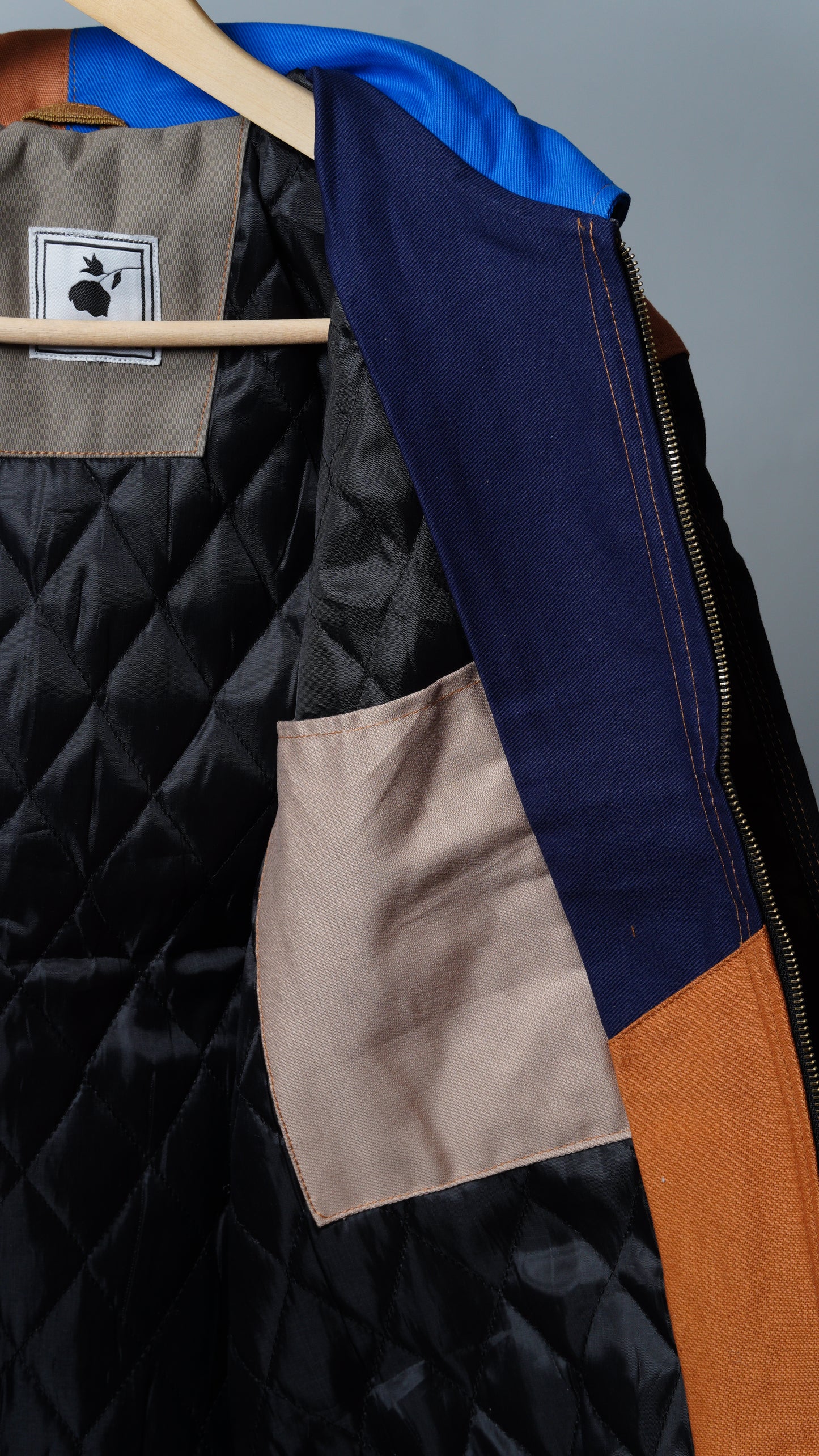 Workwear Colorblock Geometric Jacket Size M