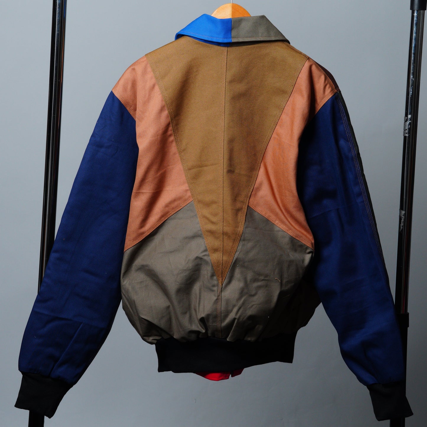 Workwear Colorblock Geometric Jacket Size L