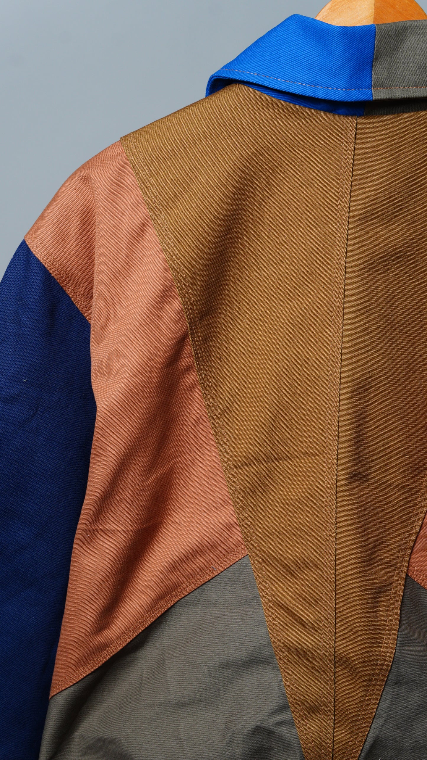 Workwear Colorblock Geometric Jacket Size L
