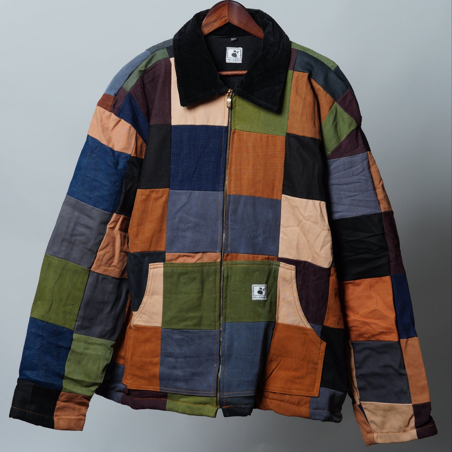 Upcycled Patchwork Jacket Size 3XL