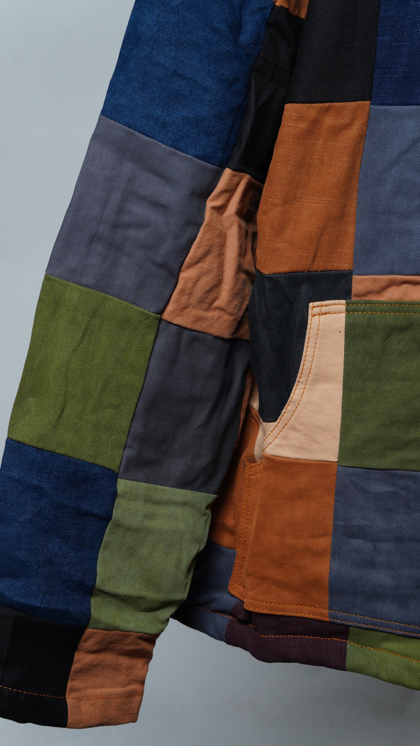 Upcycled Patchwork Jacket Size 3XL