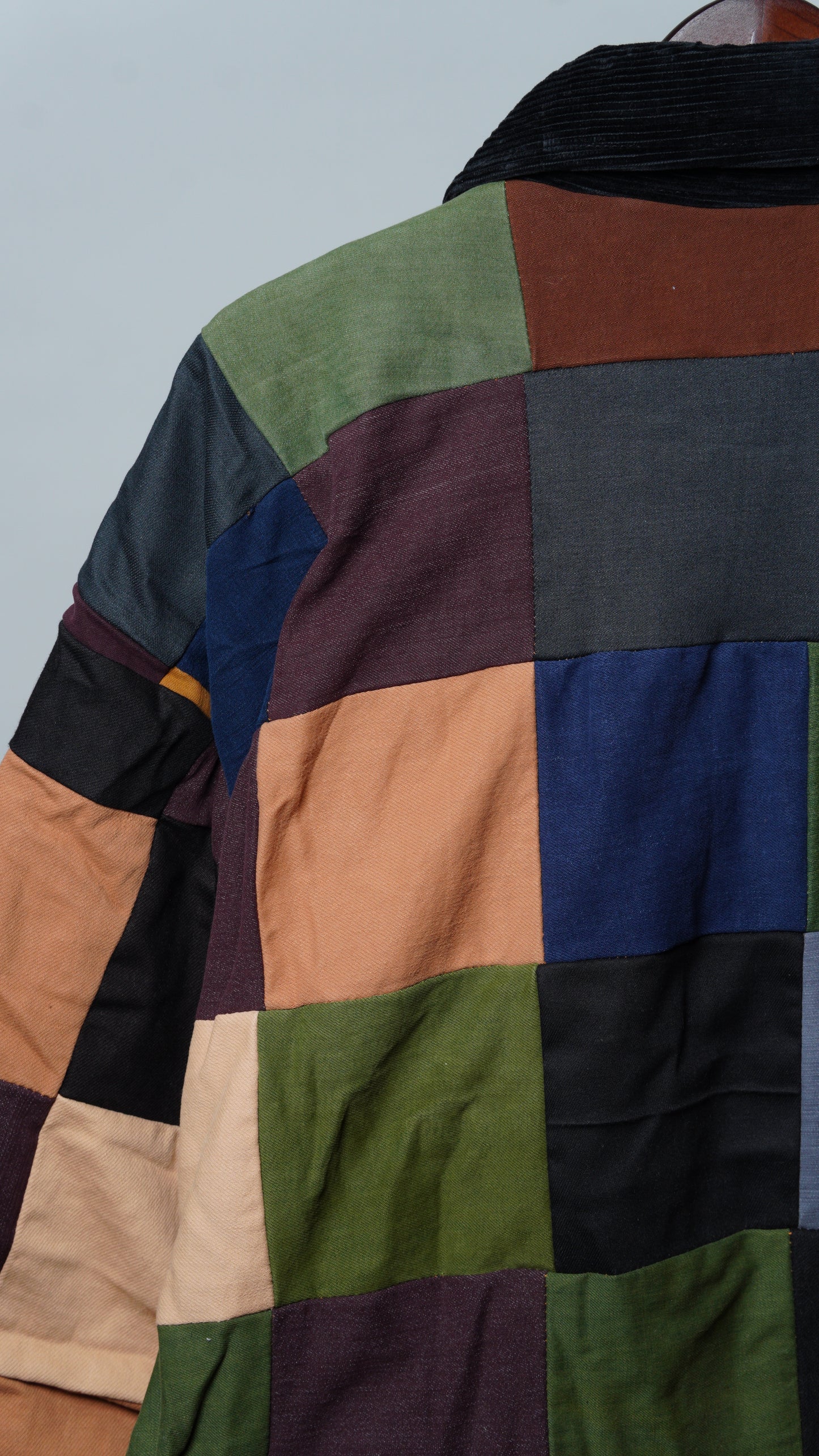 Upcycled Patchwork Jacket Size 3XL