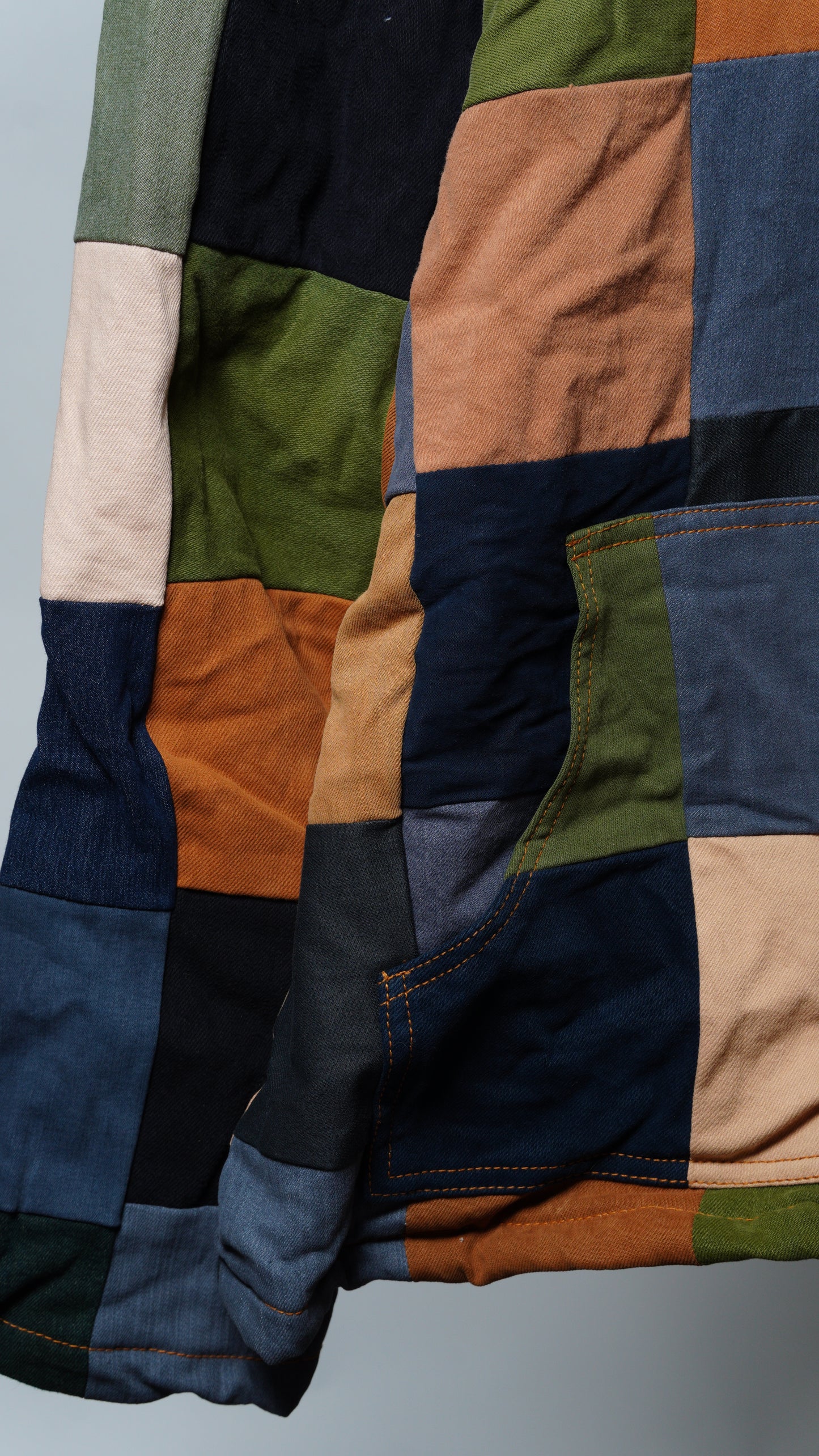 Upcycled Patchwork Jacket Size 3XL