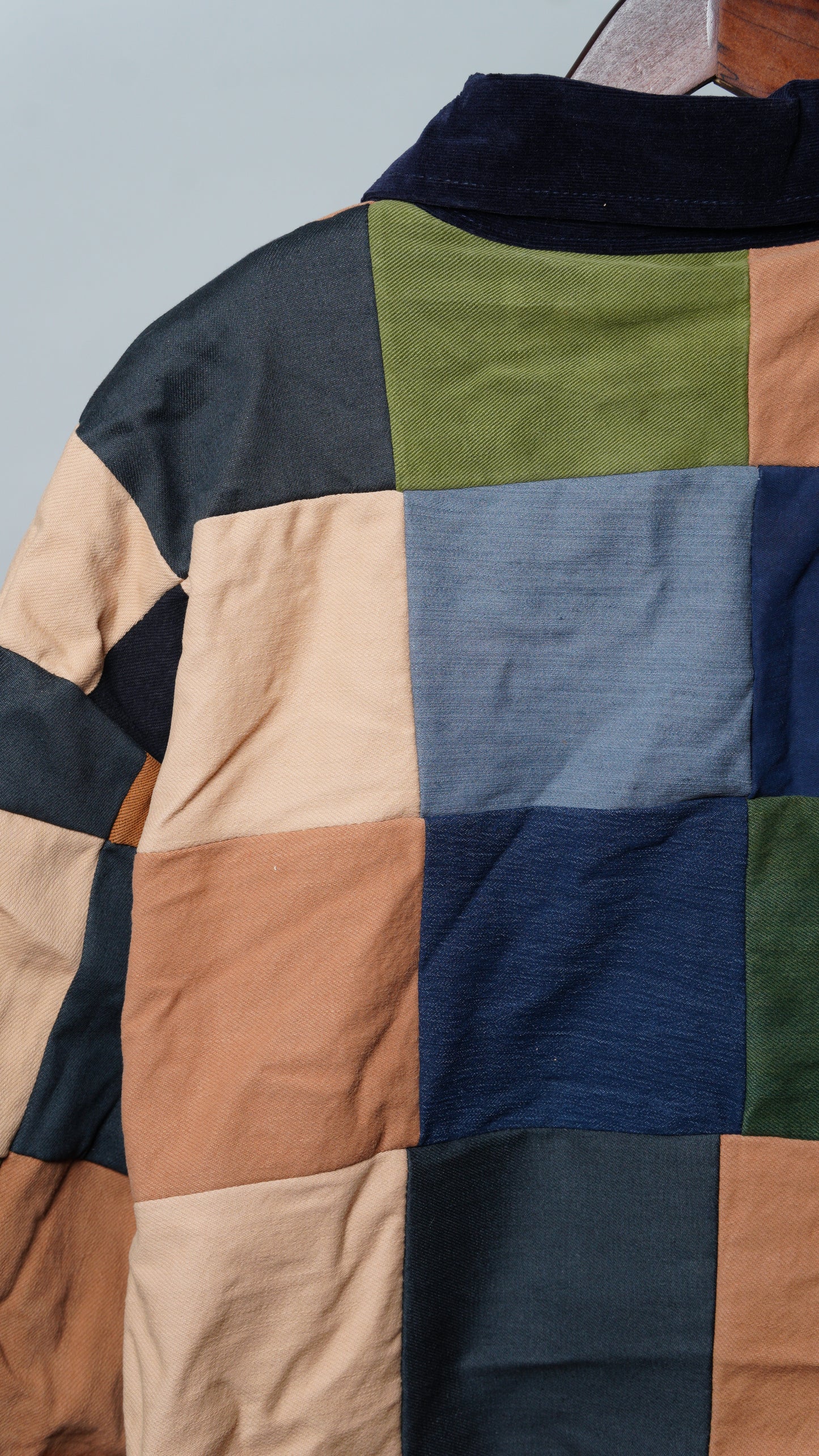 Upcycled Patchwork Jacket Size 3XL