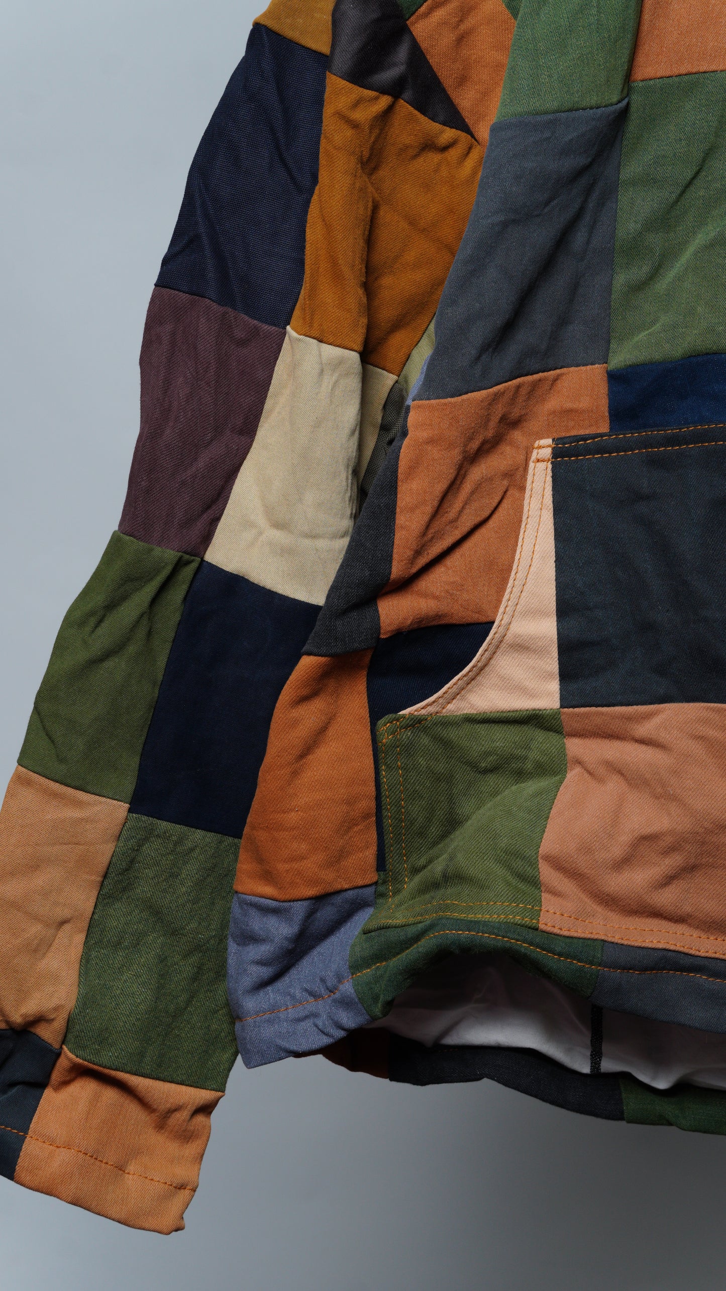 Upcycled Patchwork Jacket Size XL