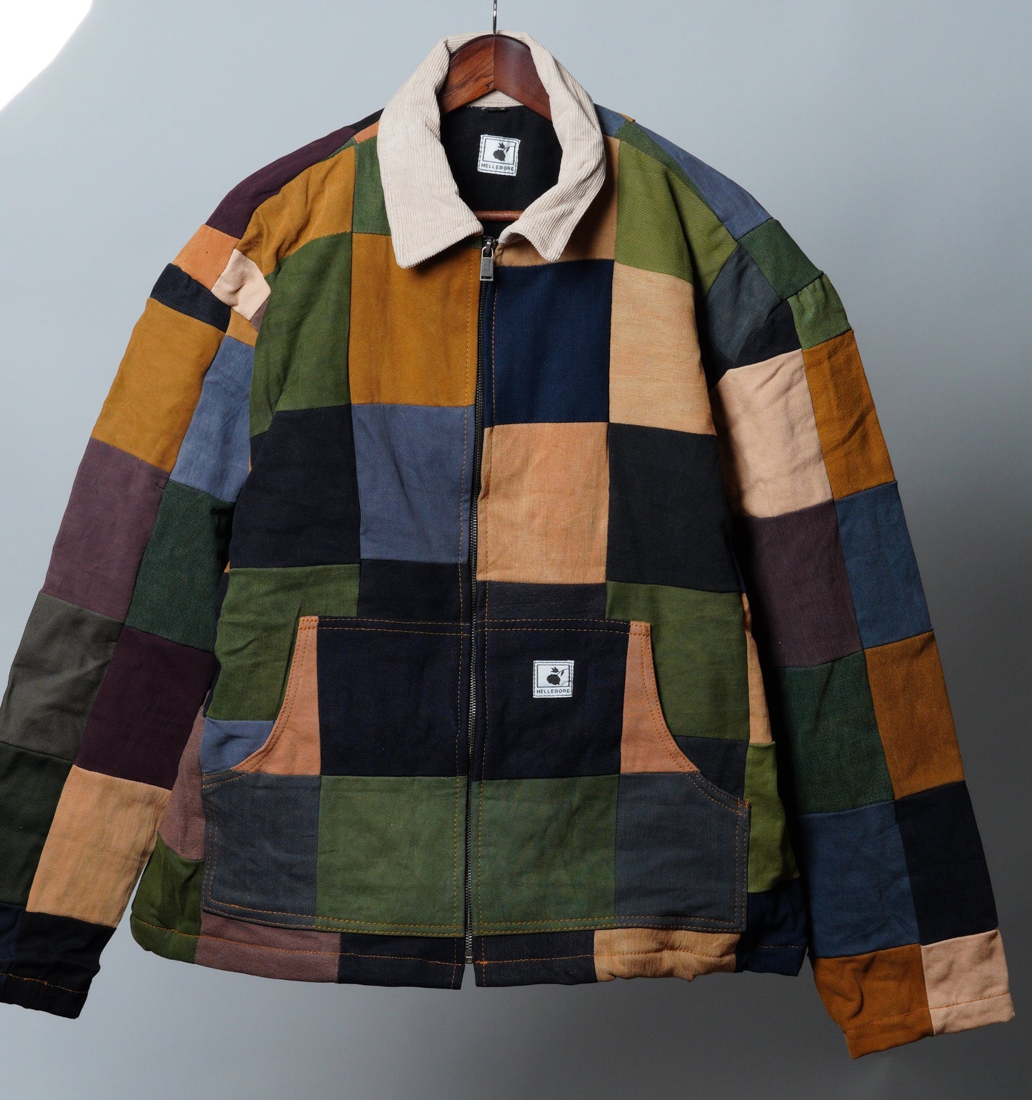 Upcycled Patchwork Jacket Size XL