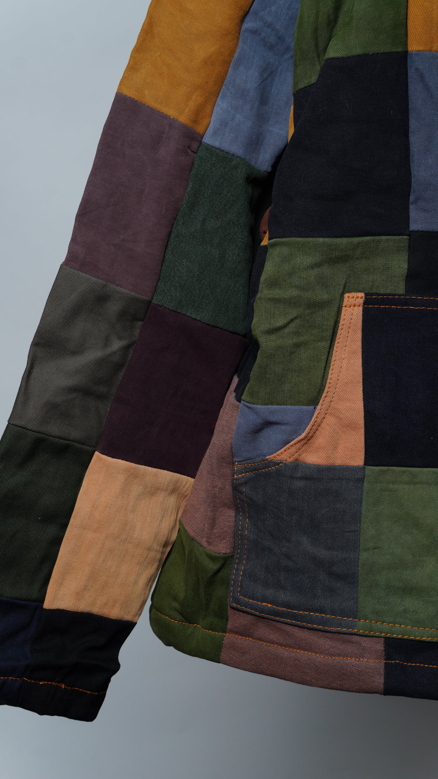 Upcycled Patchwork Jacket Size XL