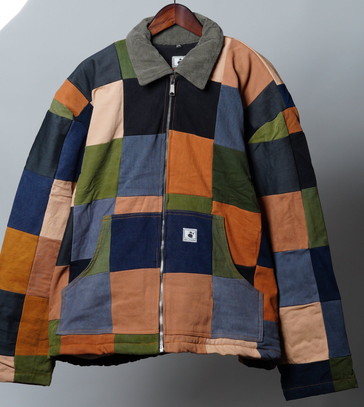 Upcycled Patchwork Jacket Size XXL