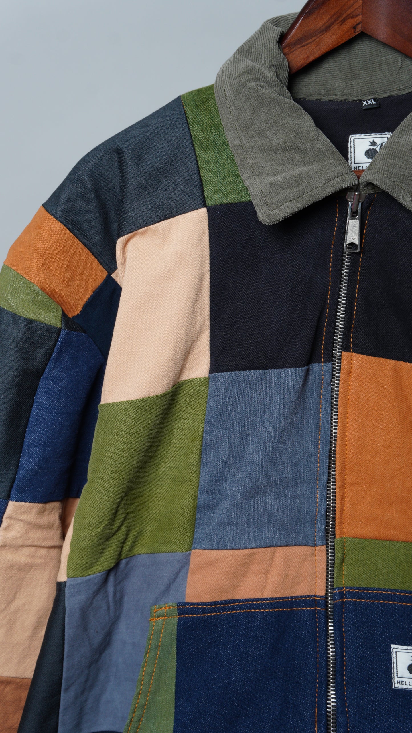 Upcycled Patchwork Jacket Size XXL