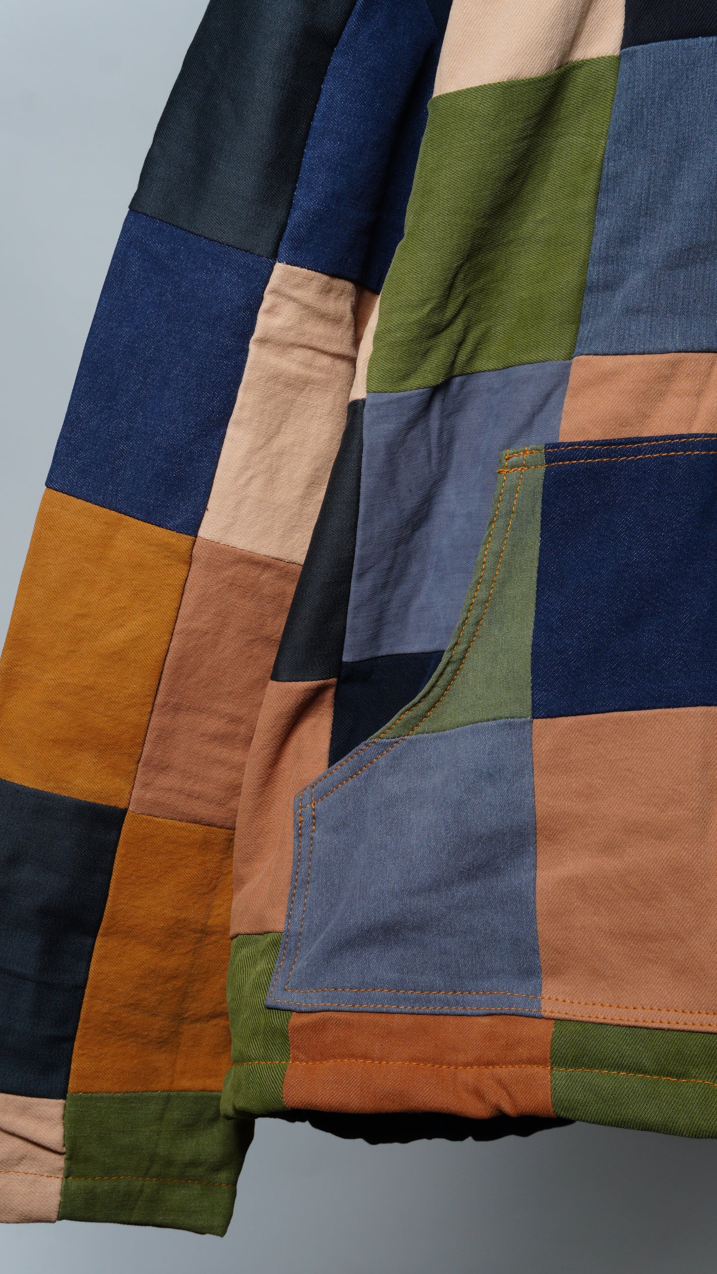 Upcycled Patchwork Jacket Size XXL