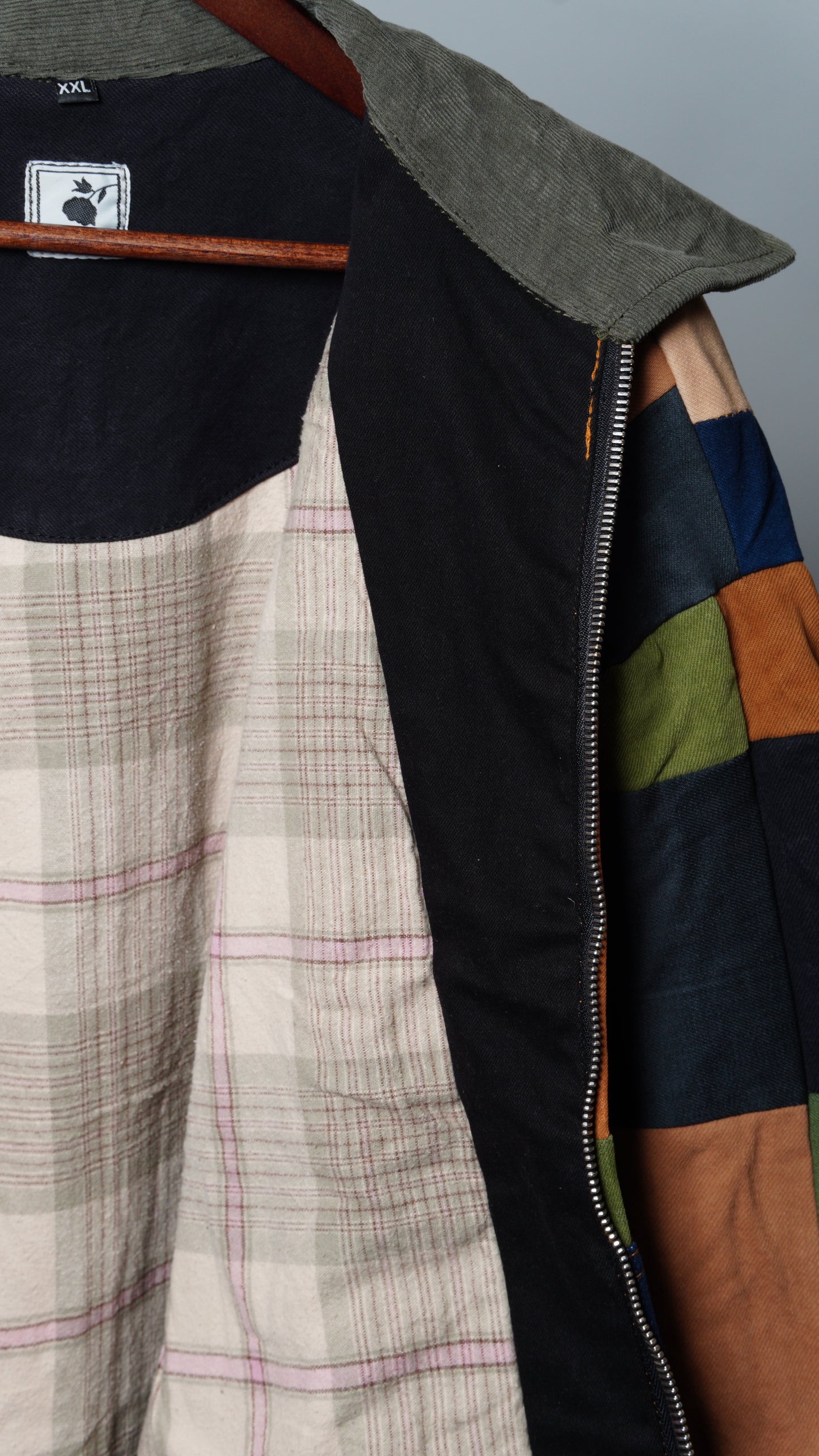 Upcycled Patchwork Jacket Size XXL