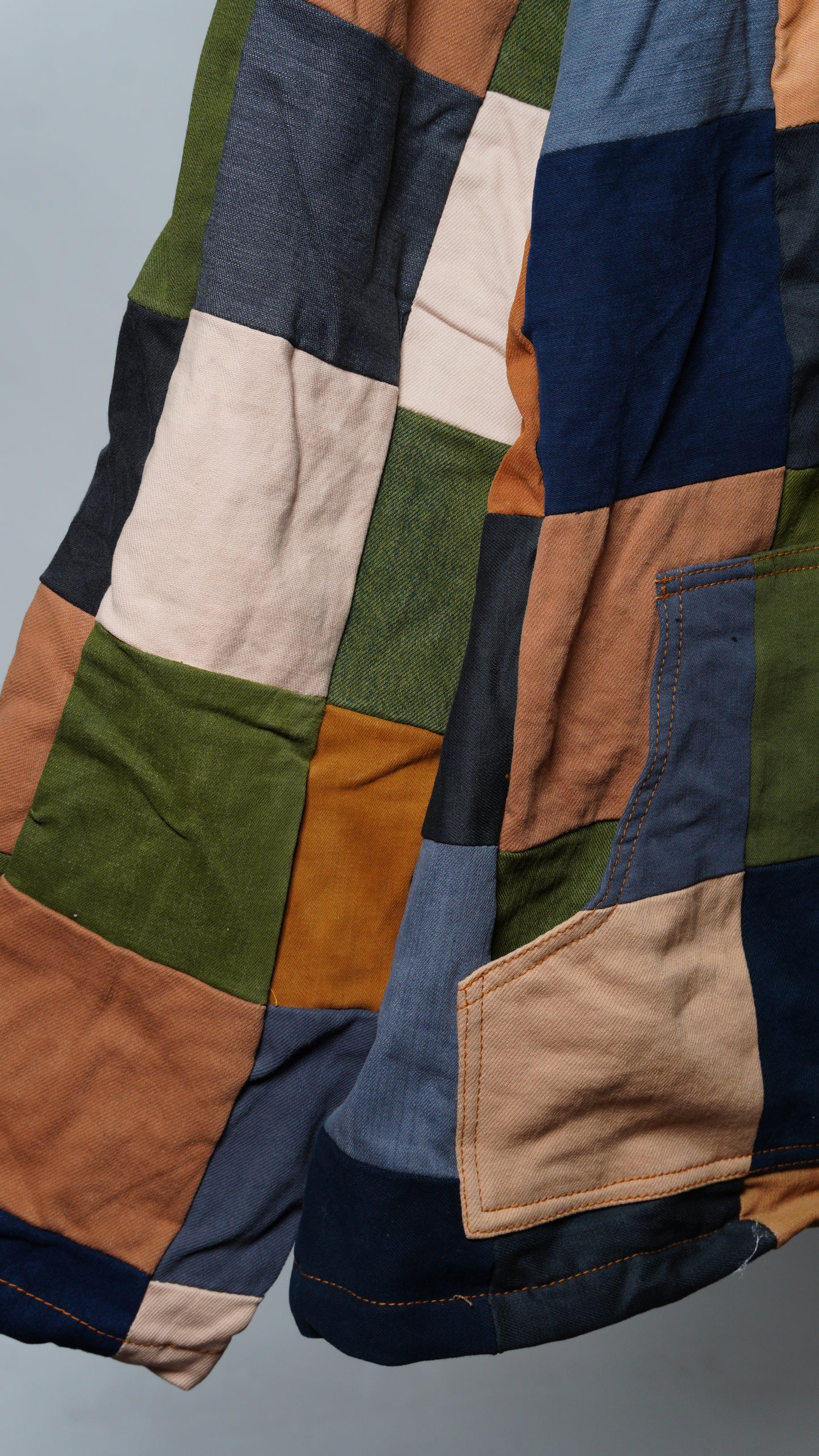 Upcycled Patchwork Jacket Size 3XL