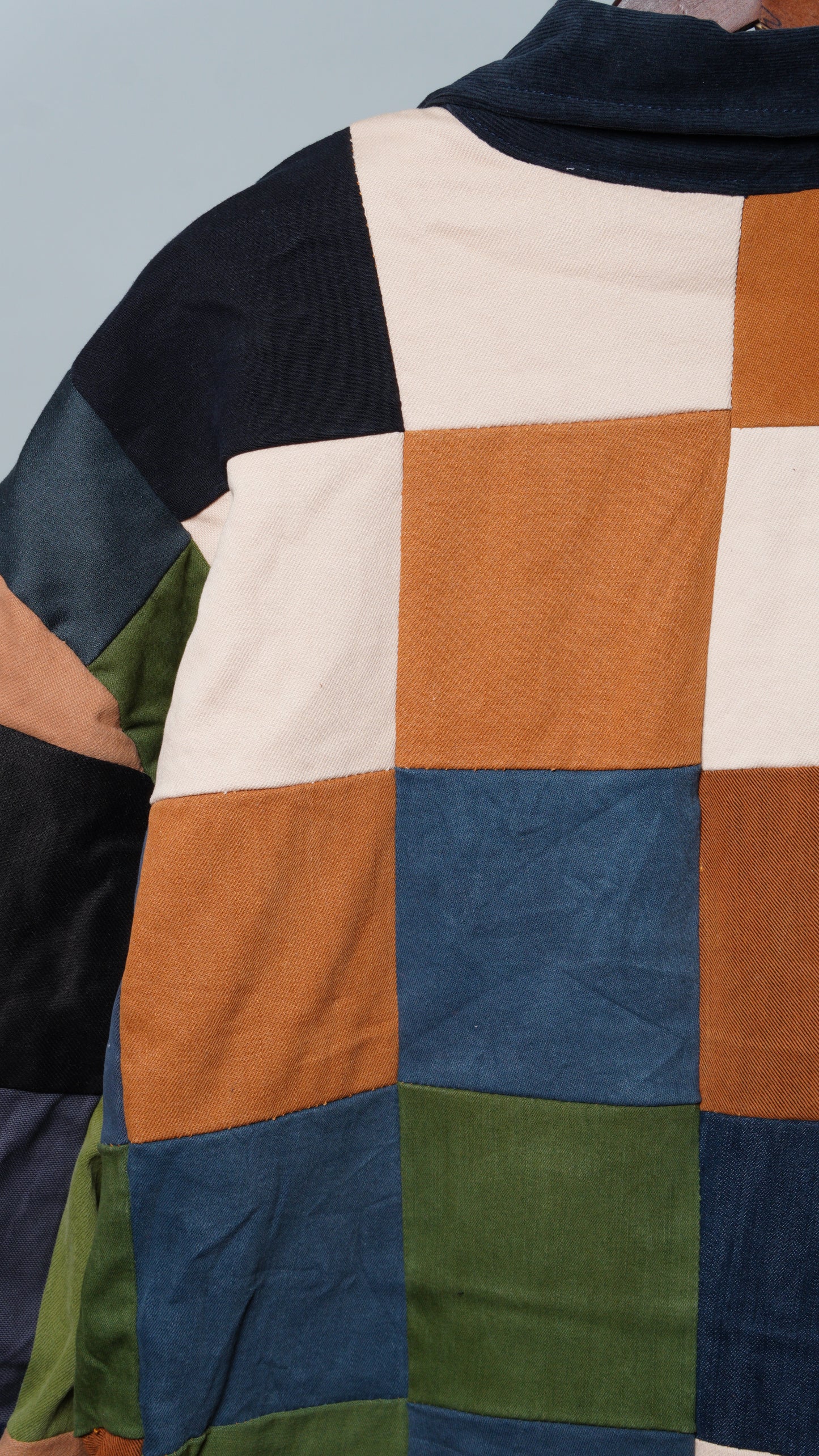 Upcycled Patchwork Jacket Size 3XL