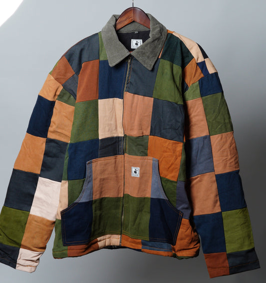 Upcycled Patchwork Jacket Size XXL