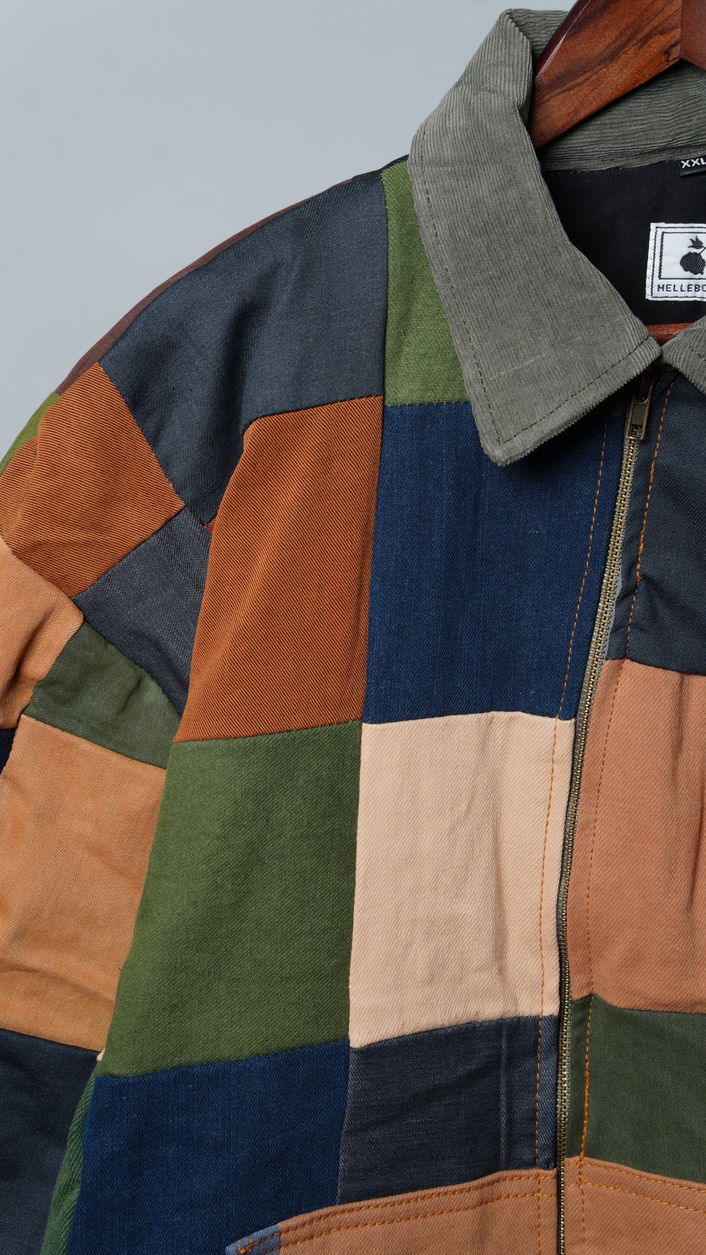 Upcycled Patchwork Jacket Size XXL