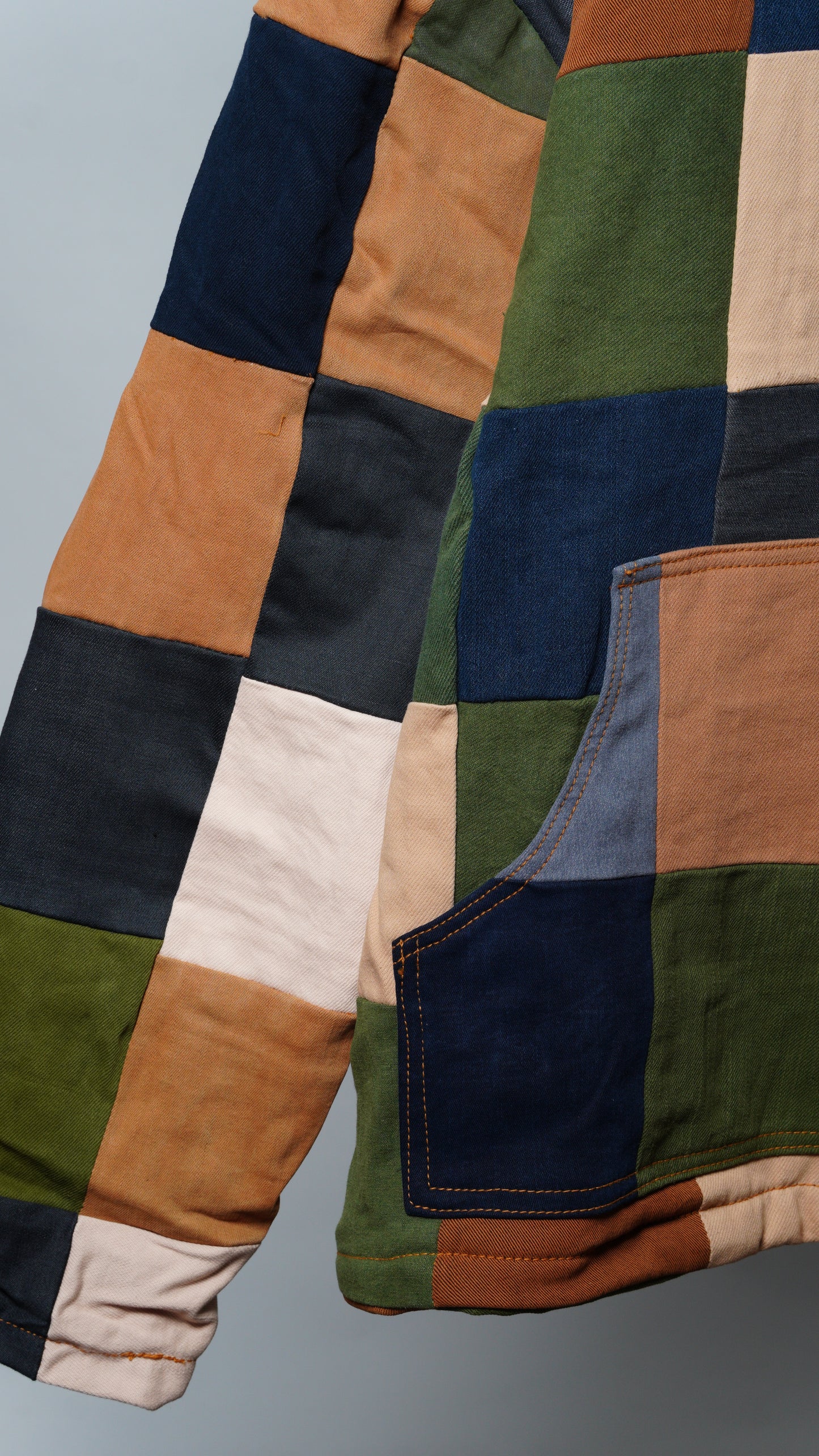 Upcycled Patchwork Jacket Size XXL