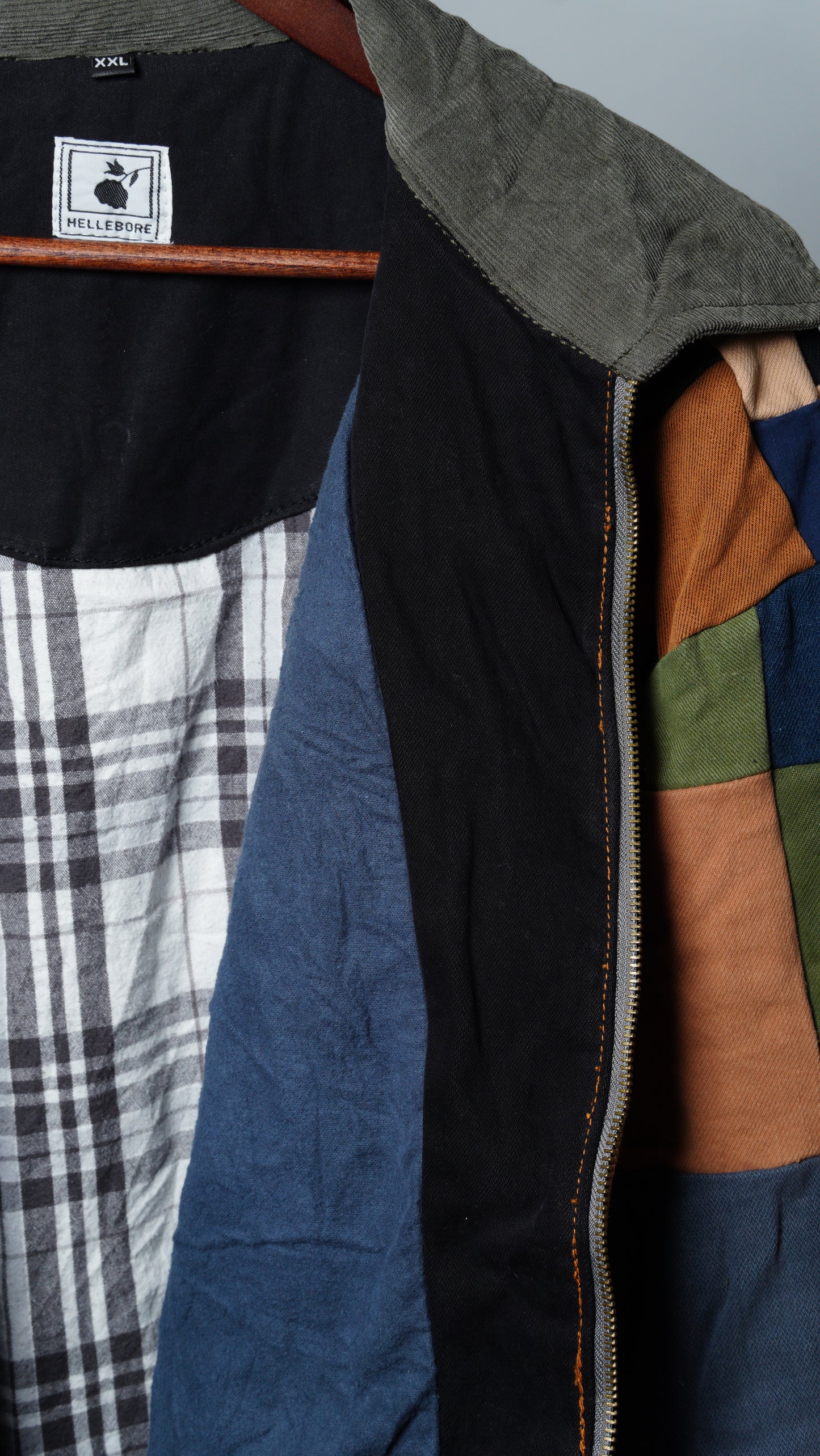 Upcycled Patchwork Jacket Size XXL