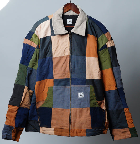 Upcycled Patchwork Jacket Size XXL