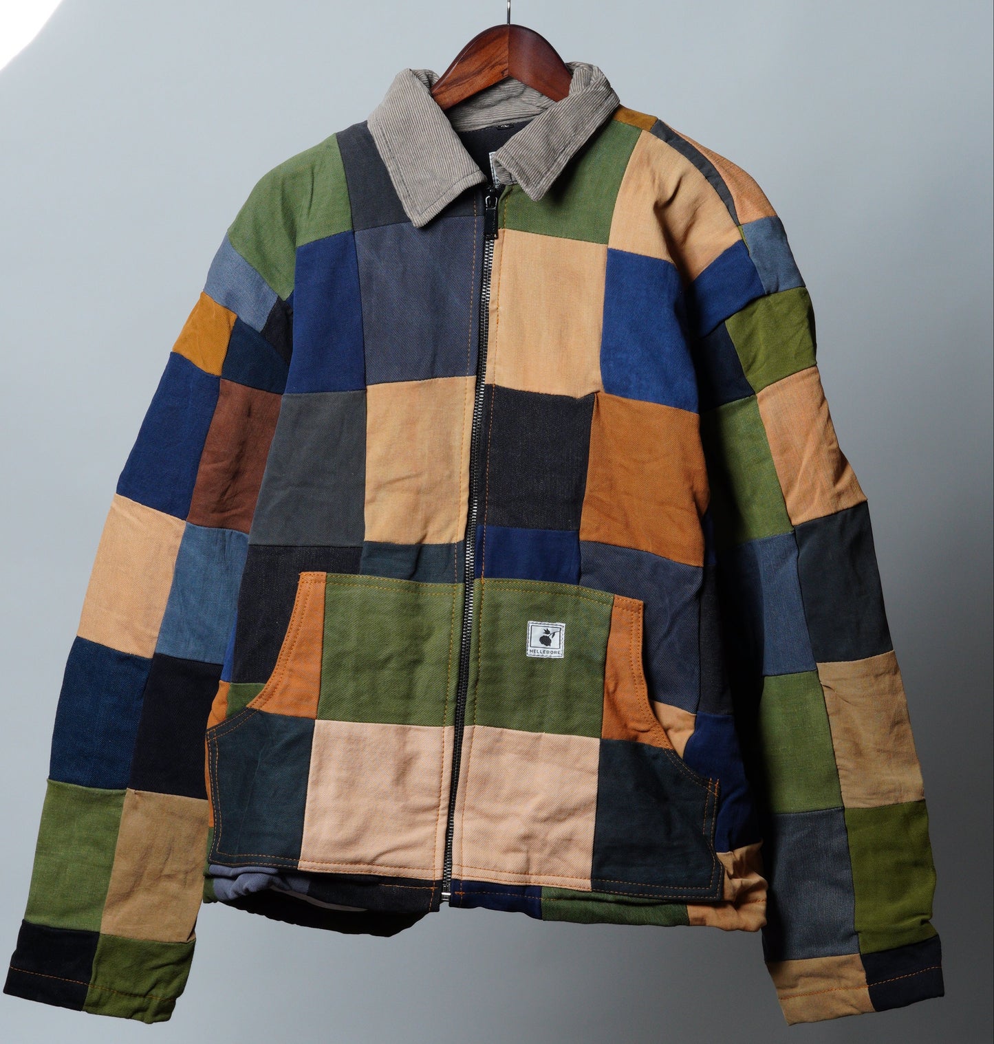 Upcycled Patchwork Jacket Size XL