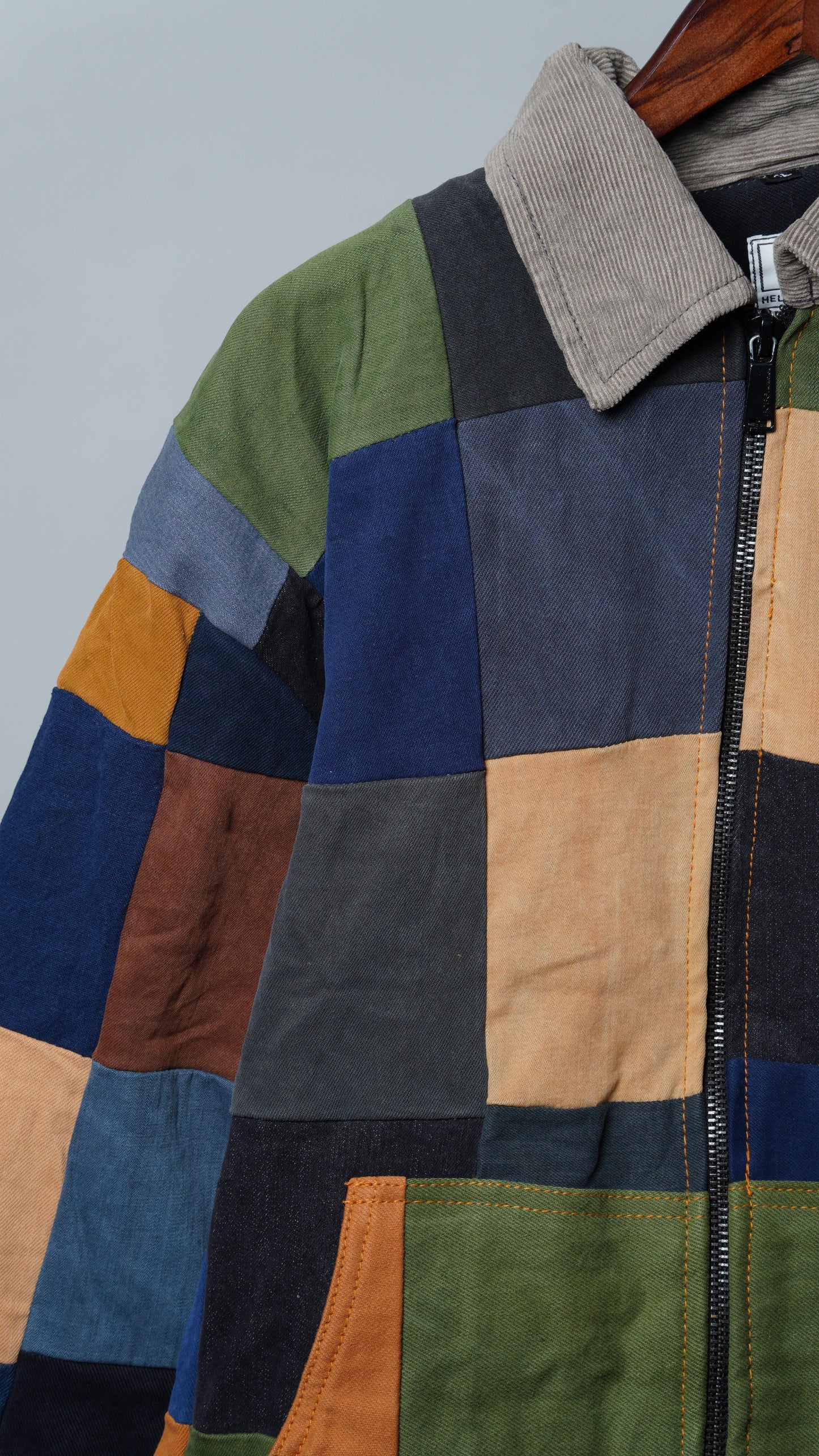 Upcycled Patchwork Jacket Size XL