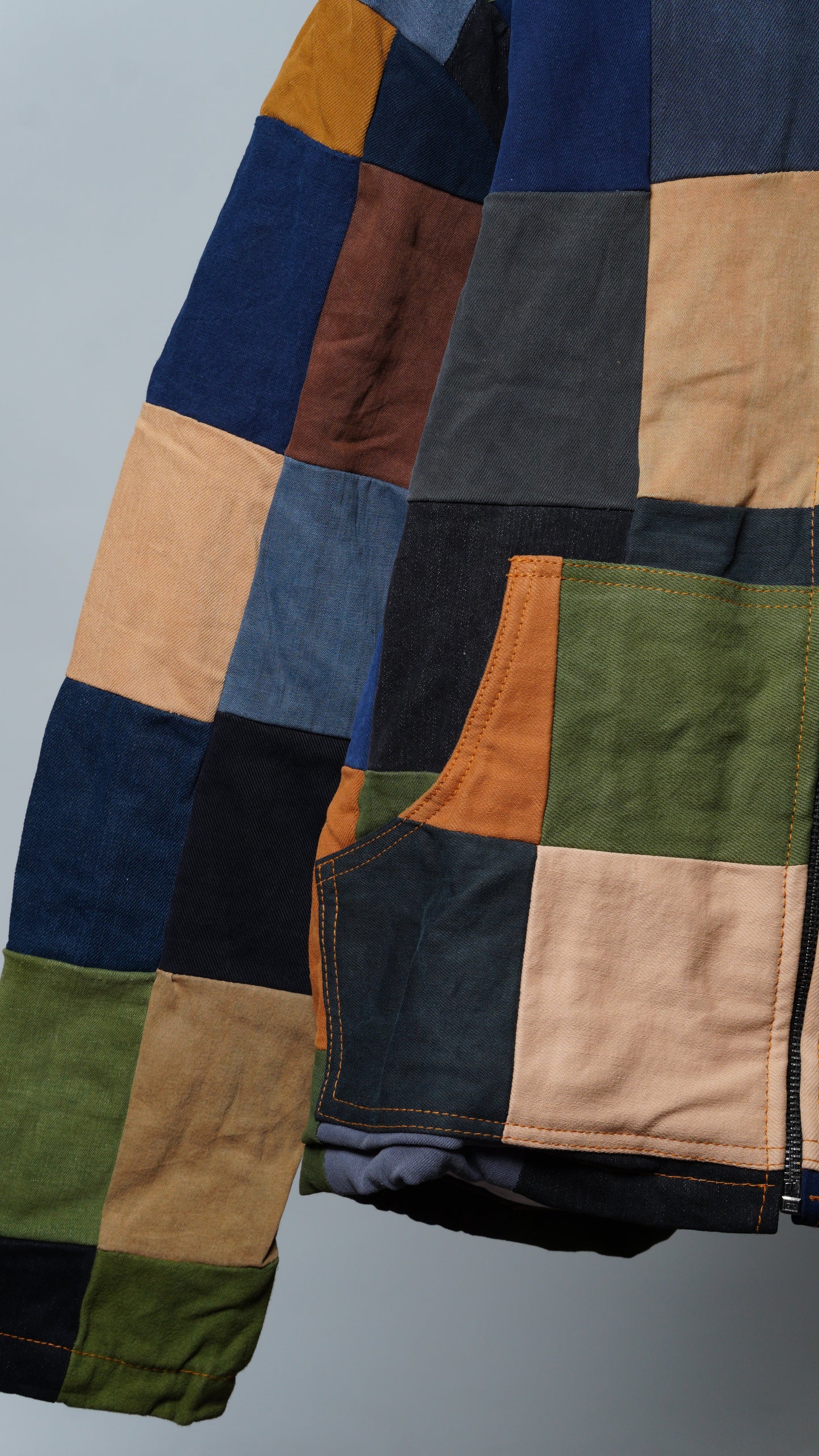 Upcycled Patchwork Jacket Size XL