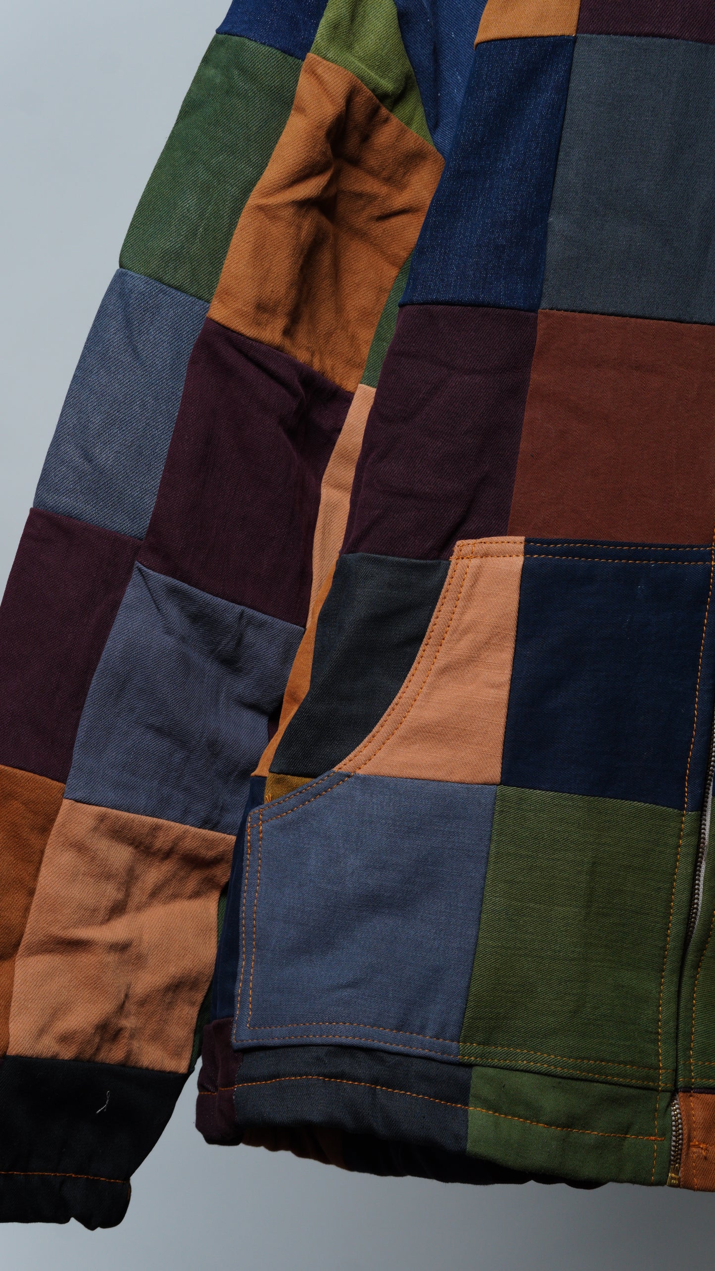 Upcycled Patchwork Jacket Size 4XL