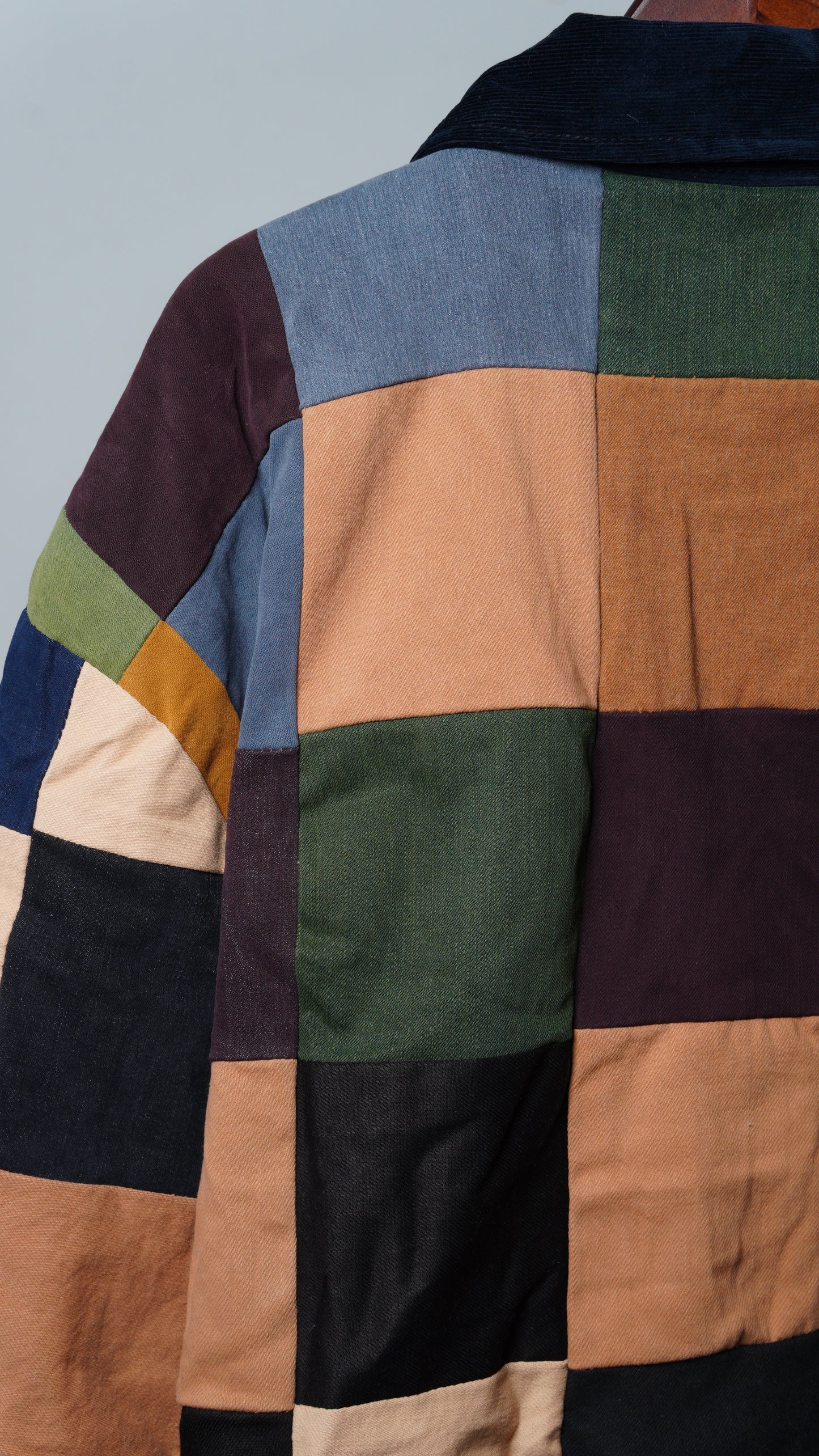 Upcycled Patchwork Jacket Size 4XL