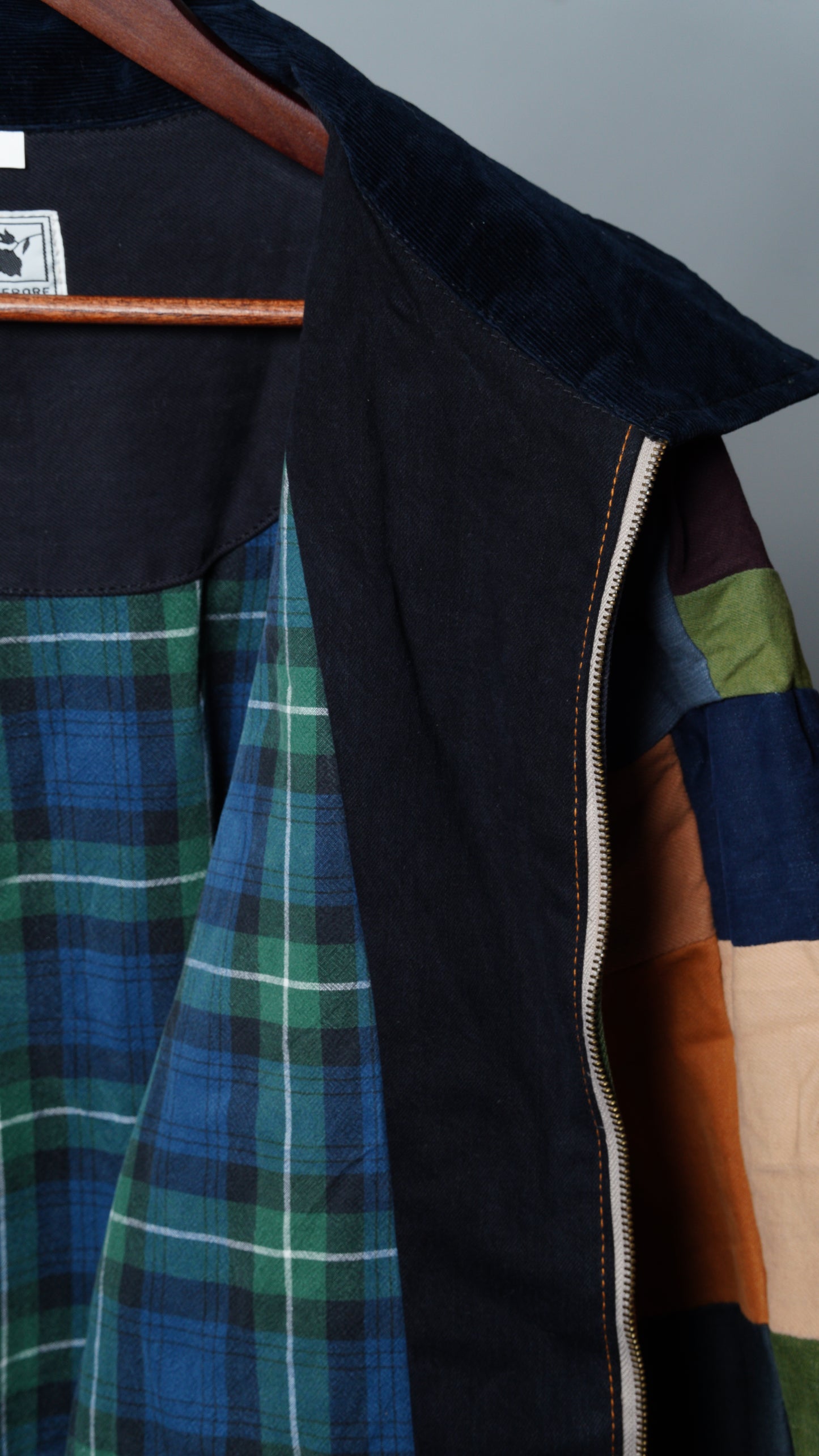 Upcycled Patchwork Jacket Size 4XL