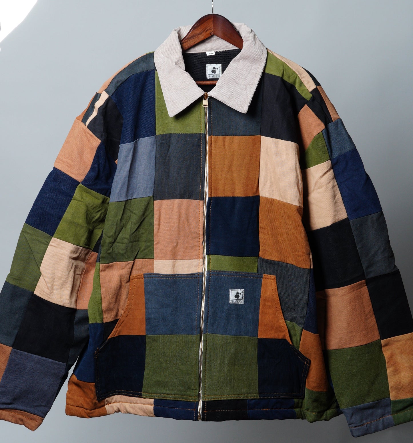 Upcycled Patchwork Jacket Size 4XL