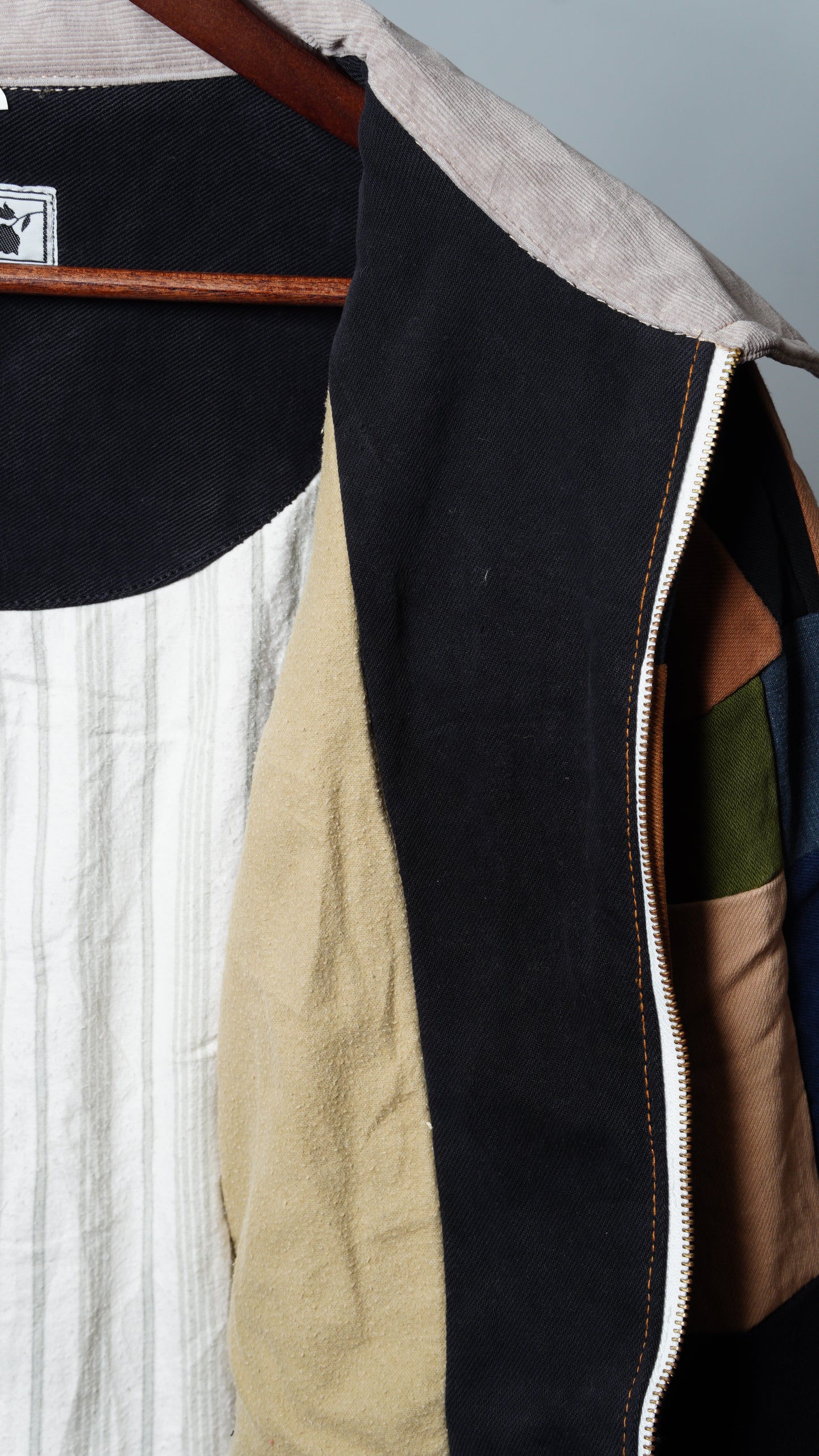 Upcycled Patchwork Jacket Size 4XL