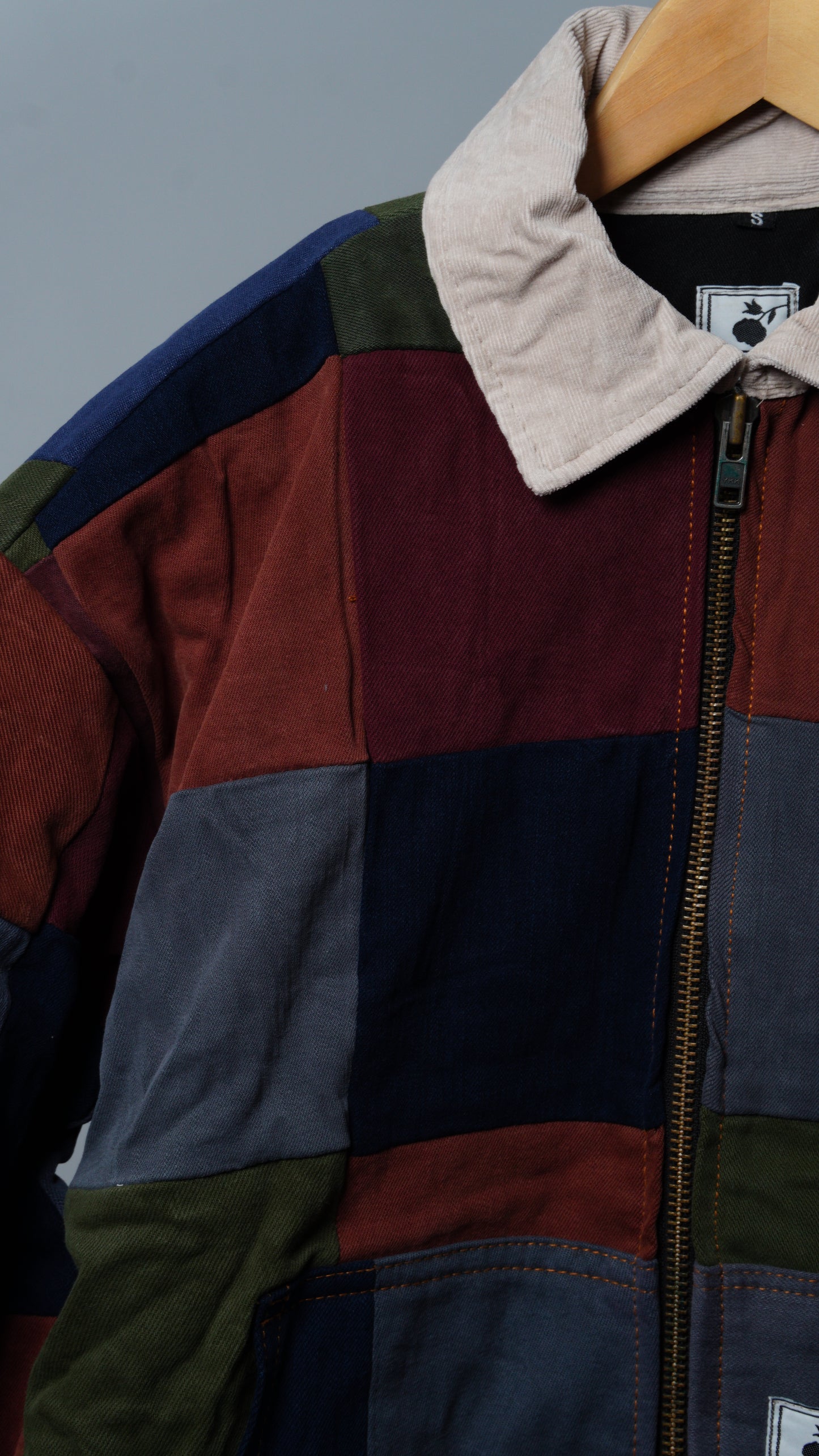 Upcycled Patchwork Jacket Size S