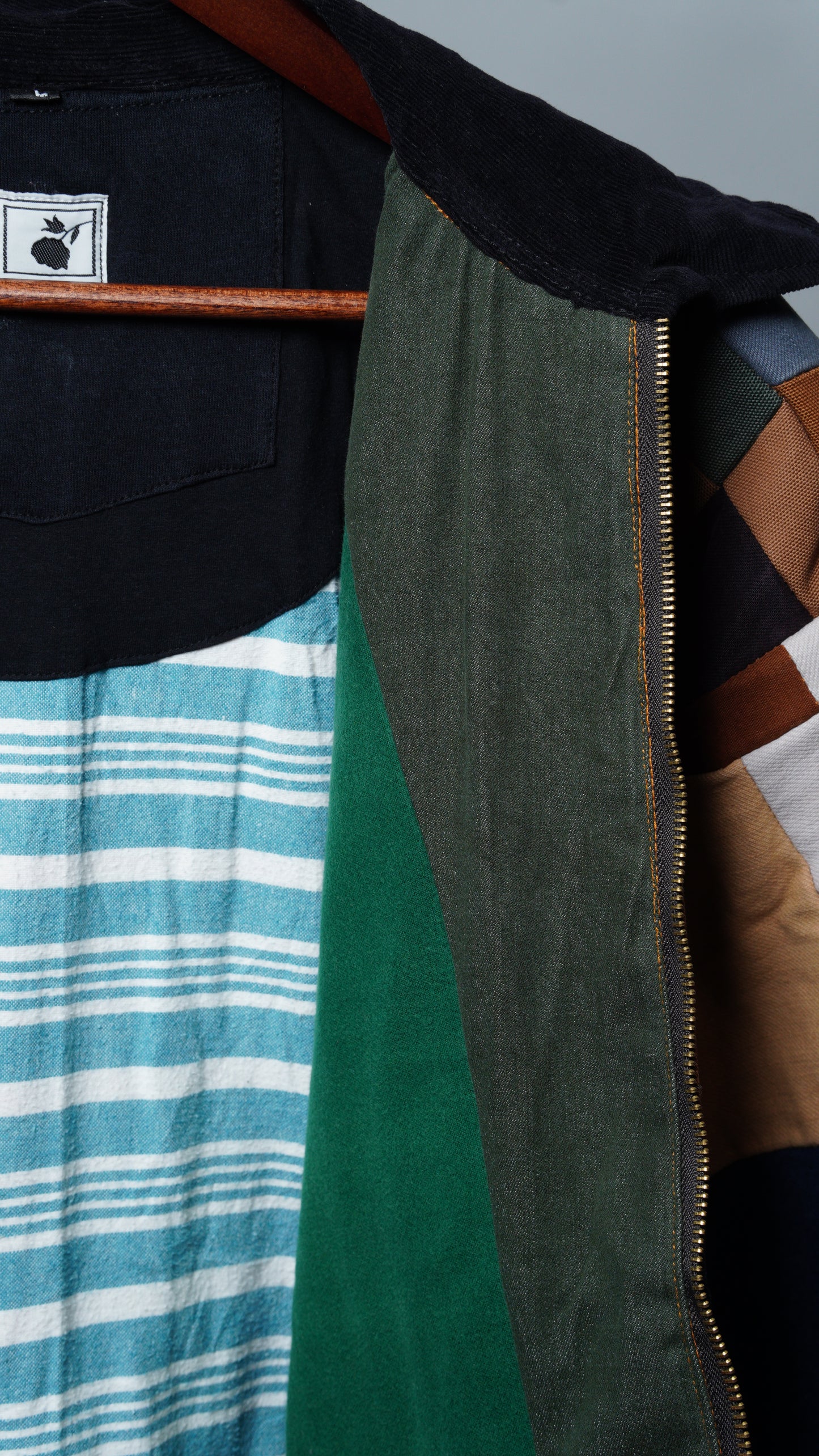 Upcycled Patchwork Jacket Size L