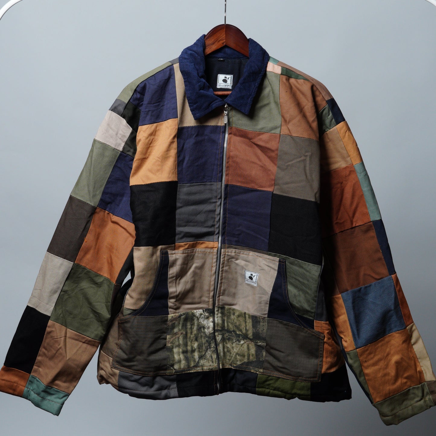 Upcycled Patchwork Jacket Size XL