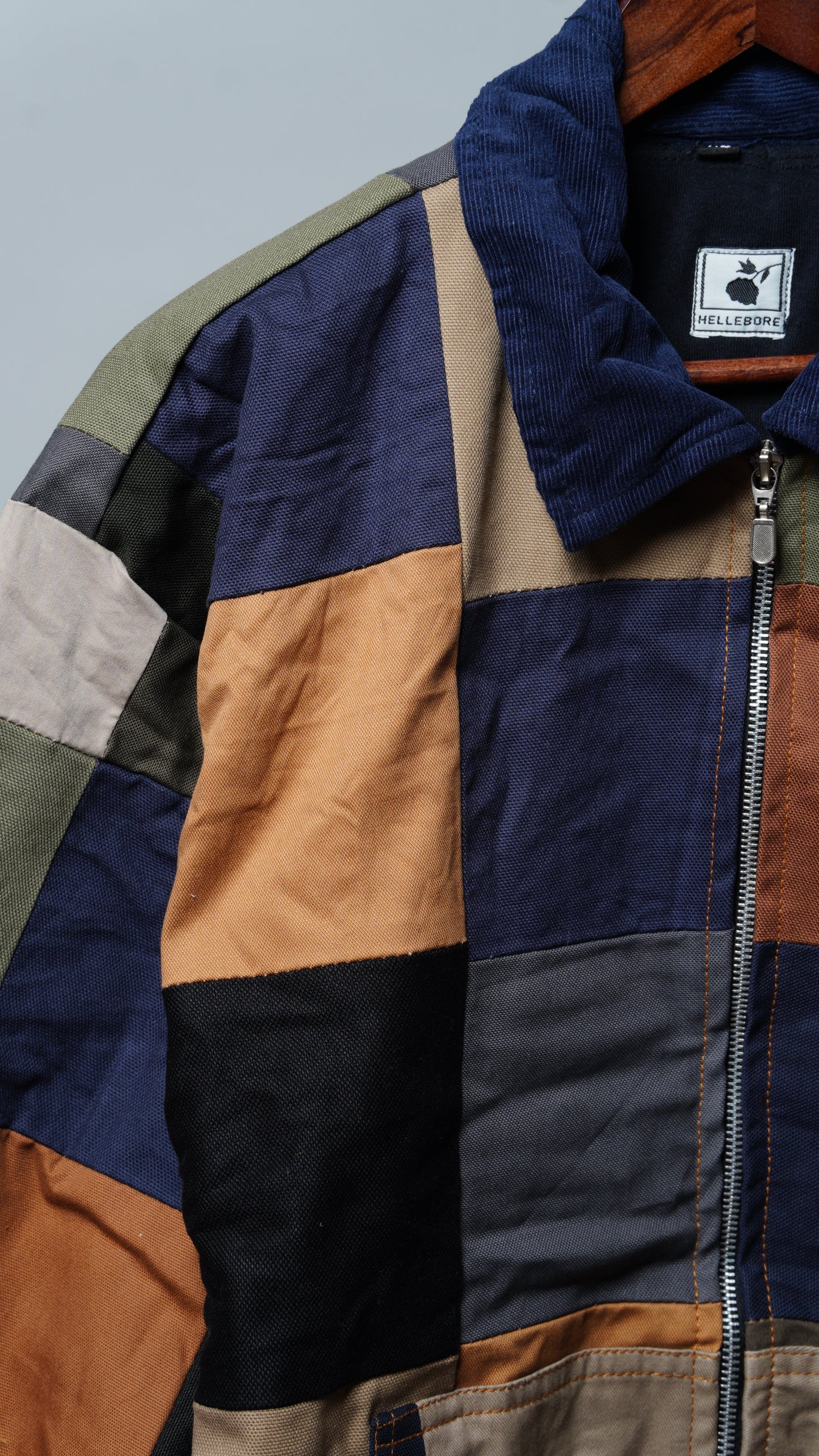 Upcycled Patchwork Jacket Size XL