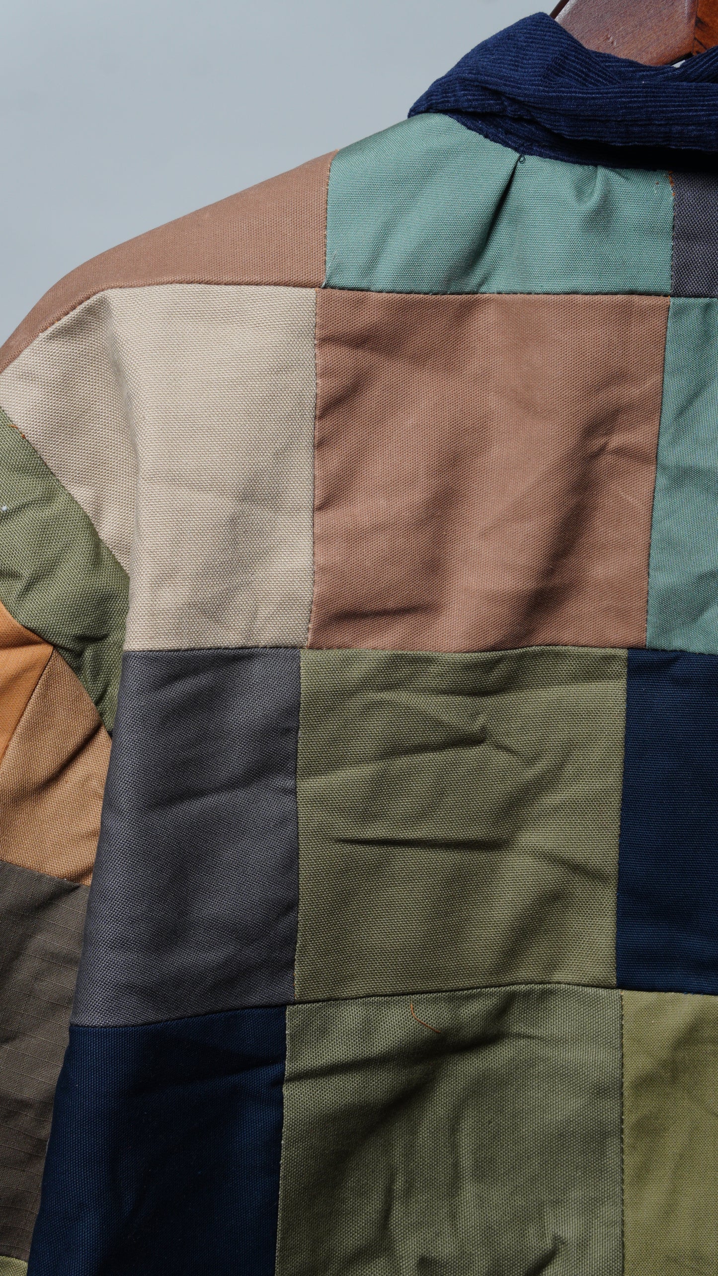 Upcycled Patchwork Jacket Size XL