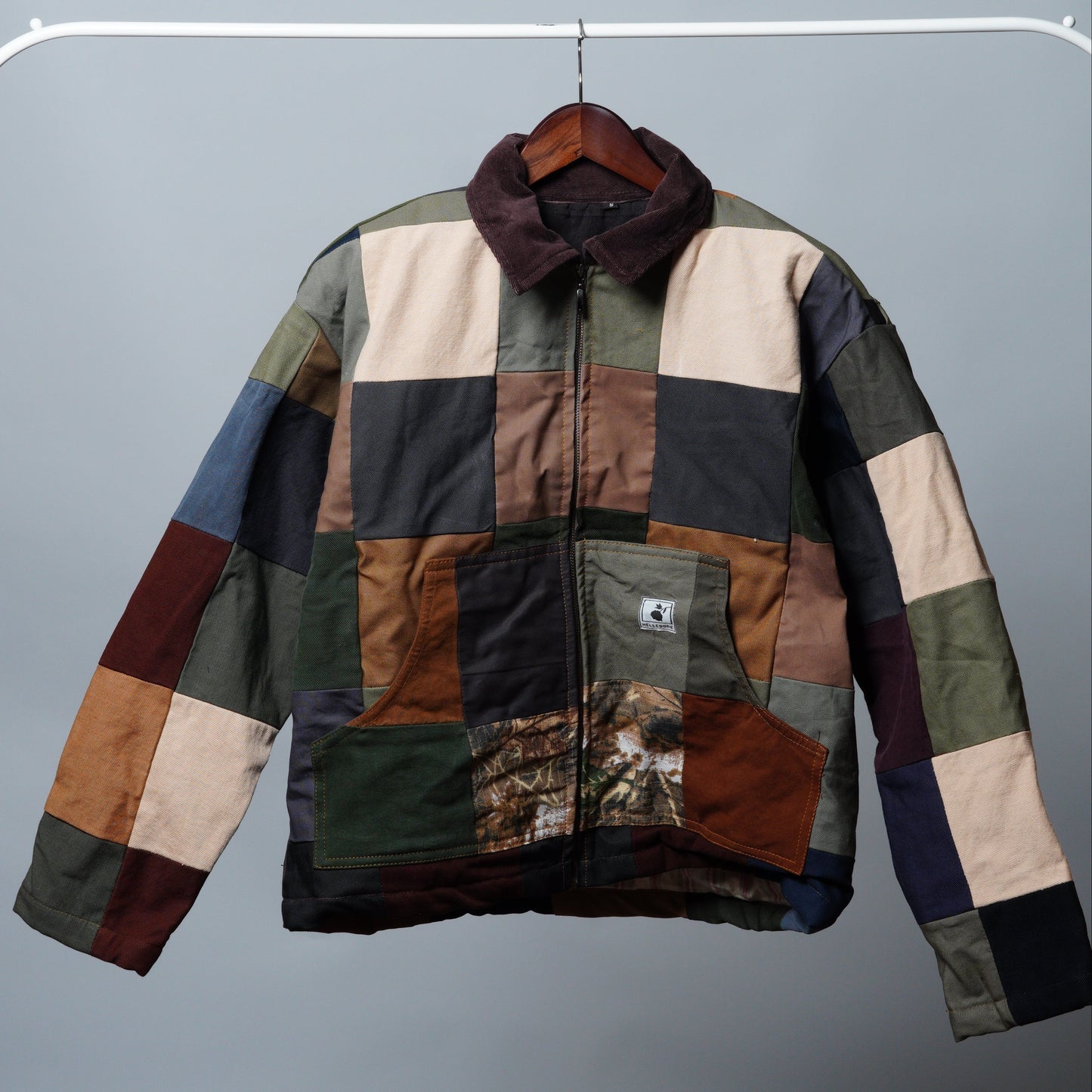 Upcycled Patchwork Jacket Size S