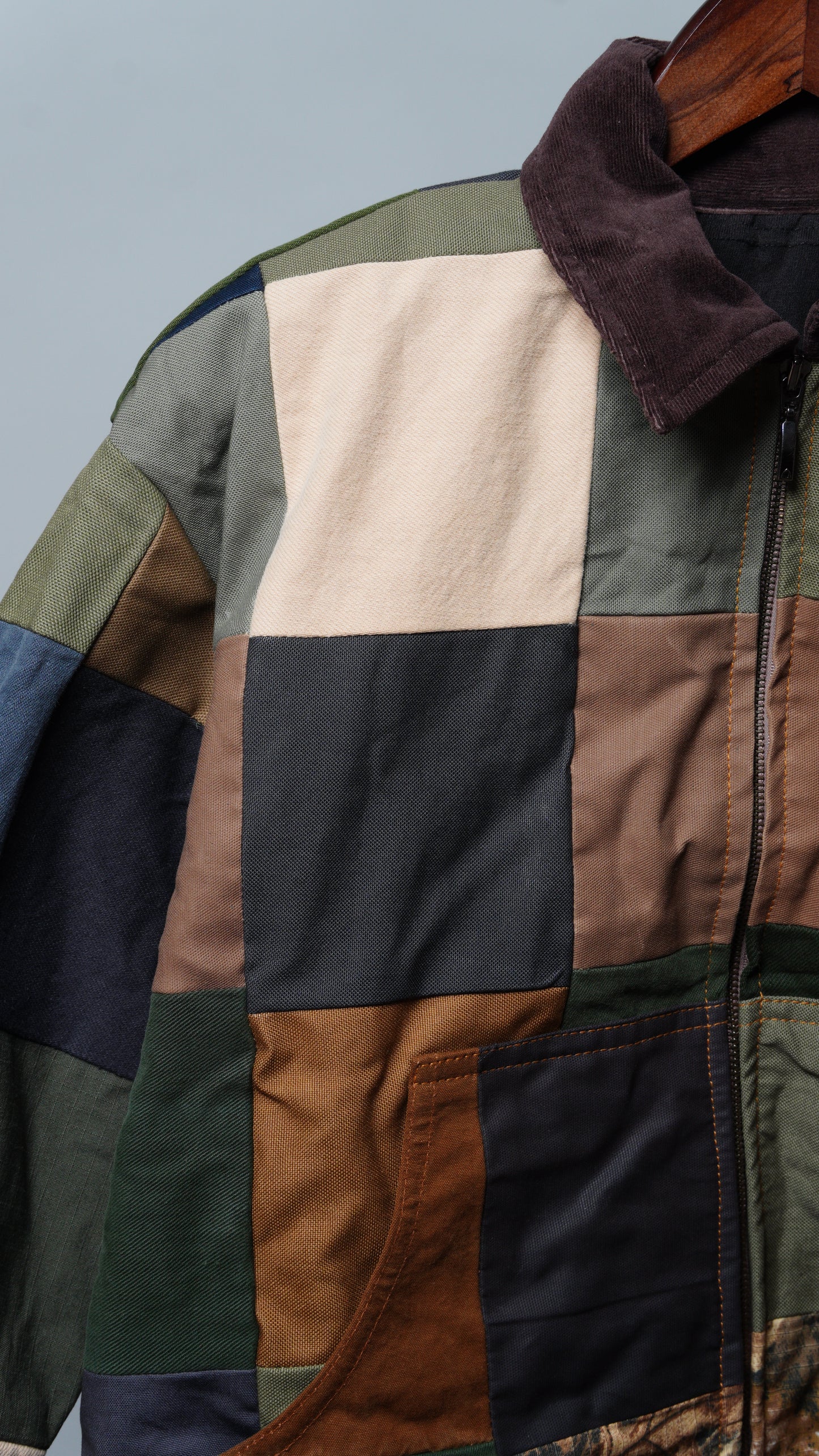 Upcycled Patchwork Jacket Size S