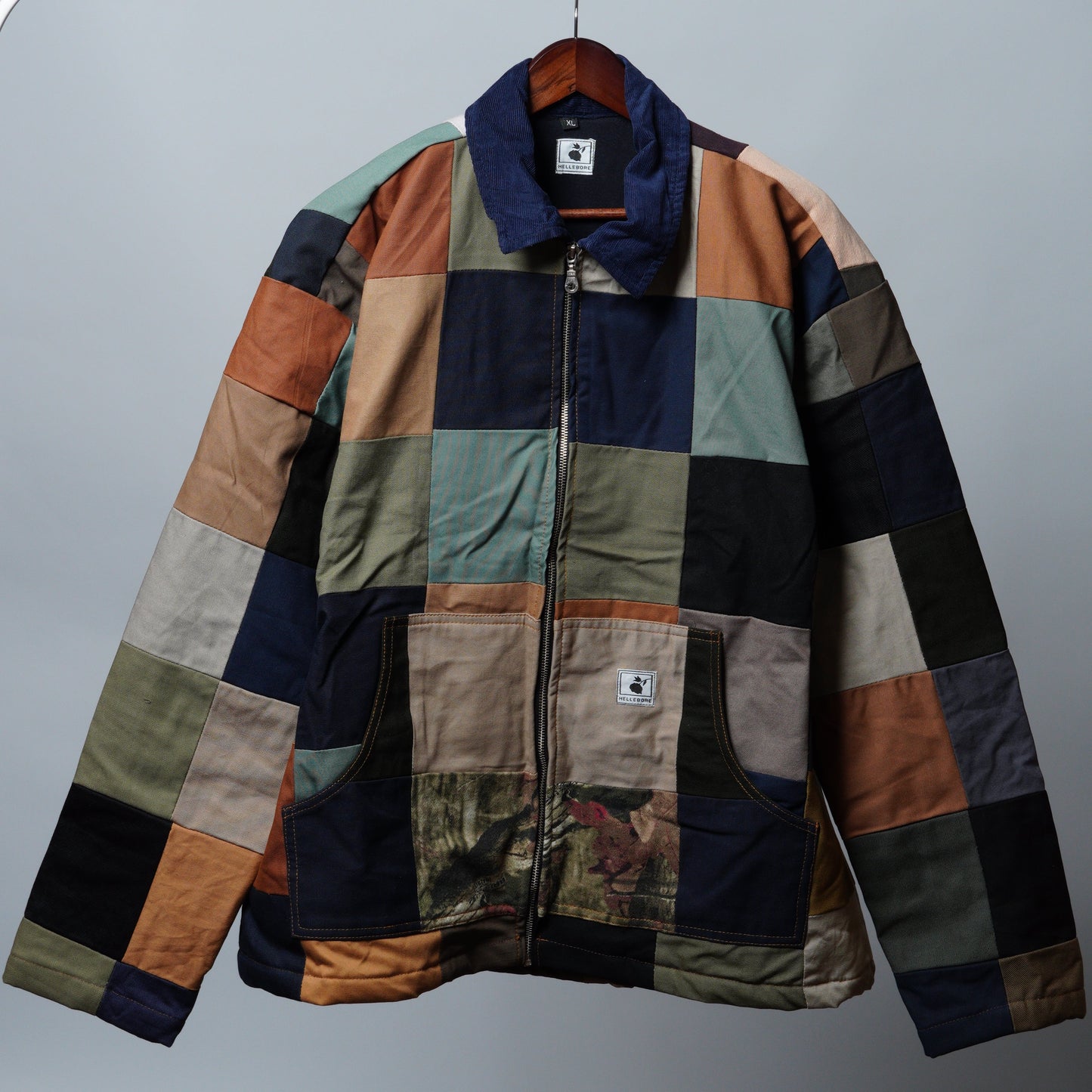 Upcycled Patchwork Jacket Size XL