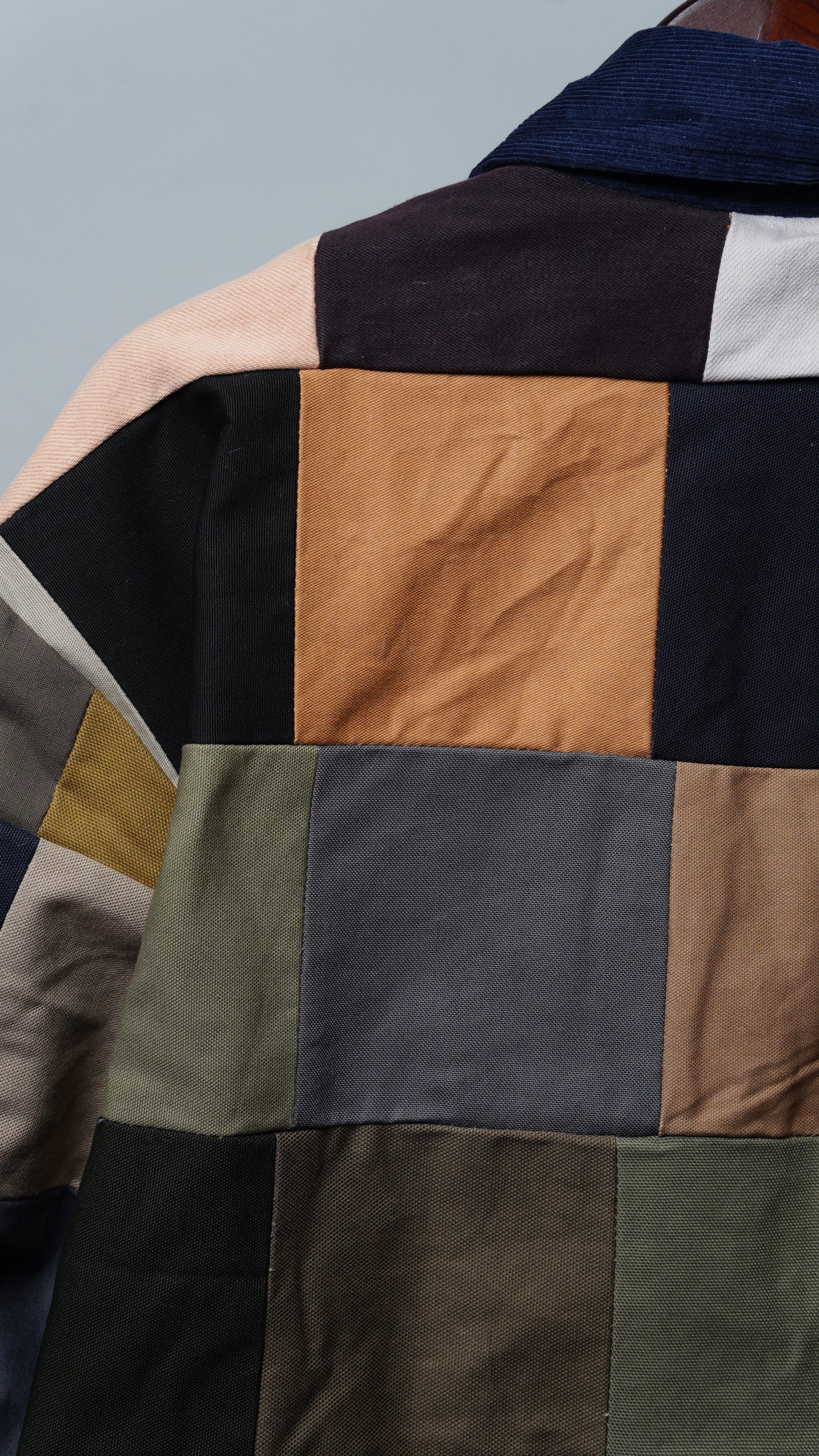 Upcycled Patchwork Jacket Size XL