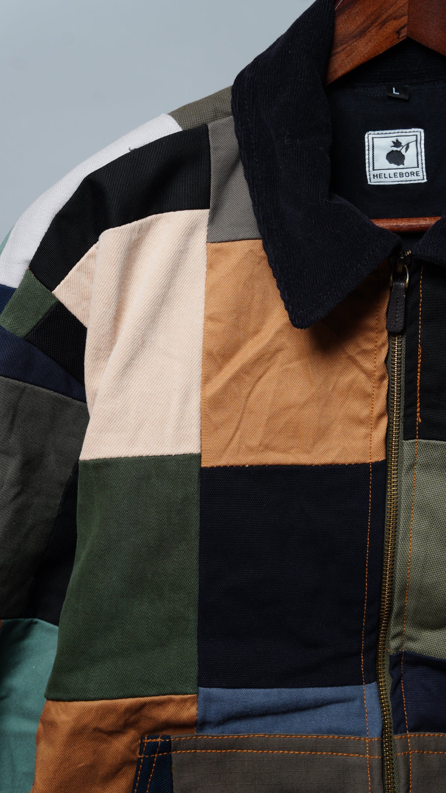 Upcycled Patchwork Jacket Size L