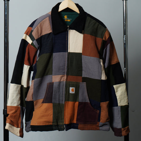 Upcycled Colorblock Patchwork Jacket Size M
