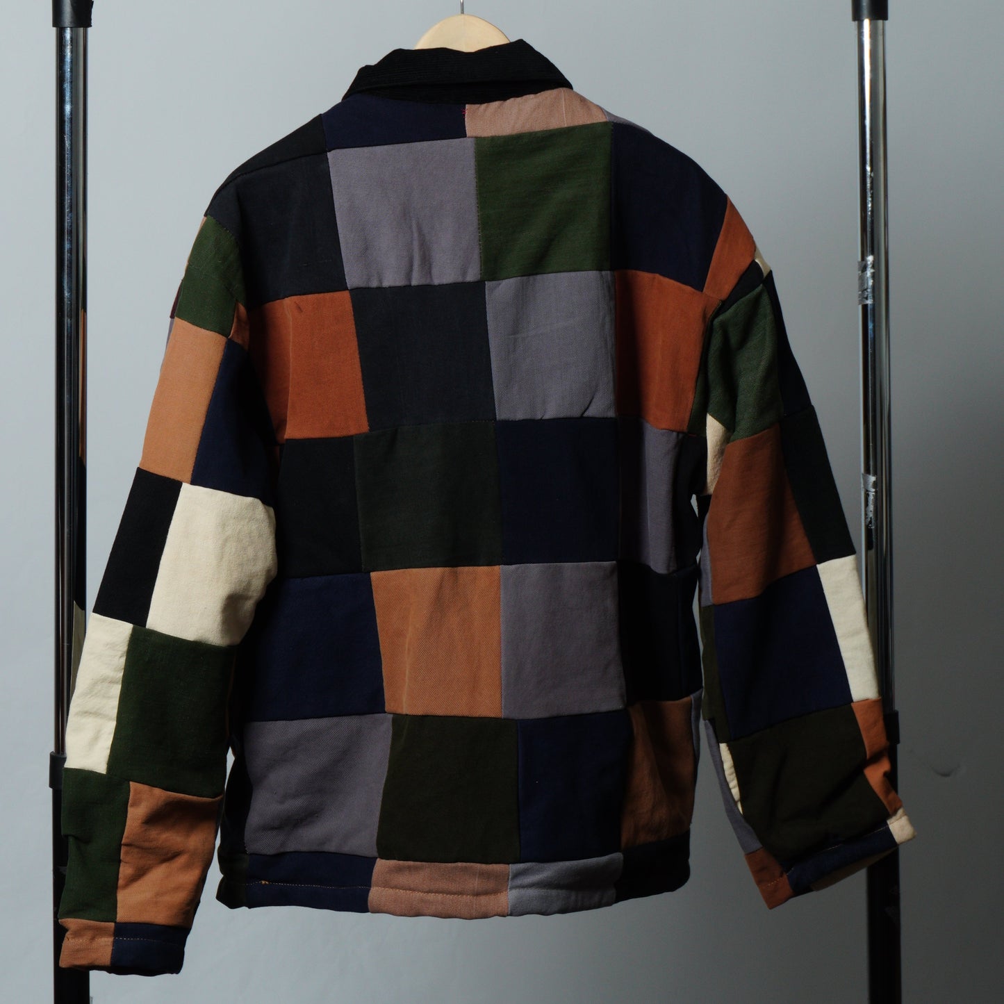Upcycled Colorblock Patchwork Jacket Size M