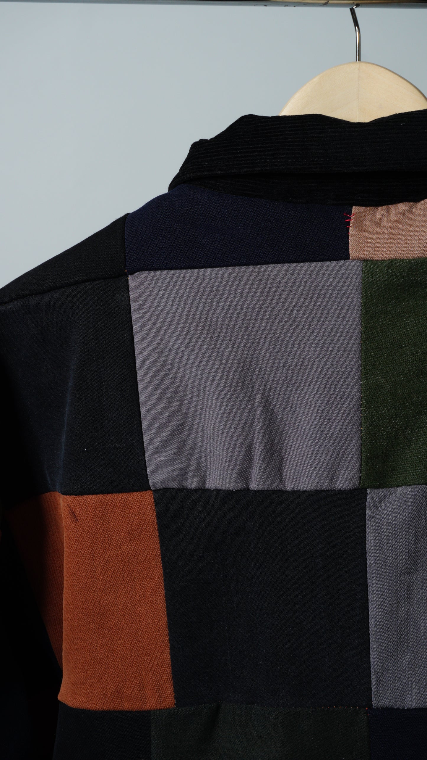 Upcycled Colorblock Patchwork Jacket Size M