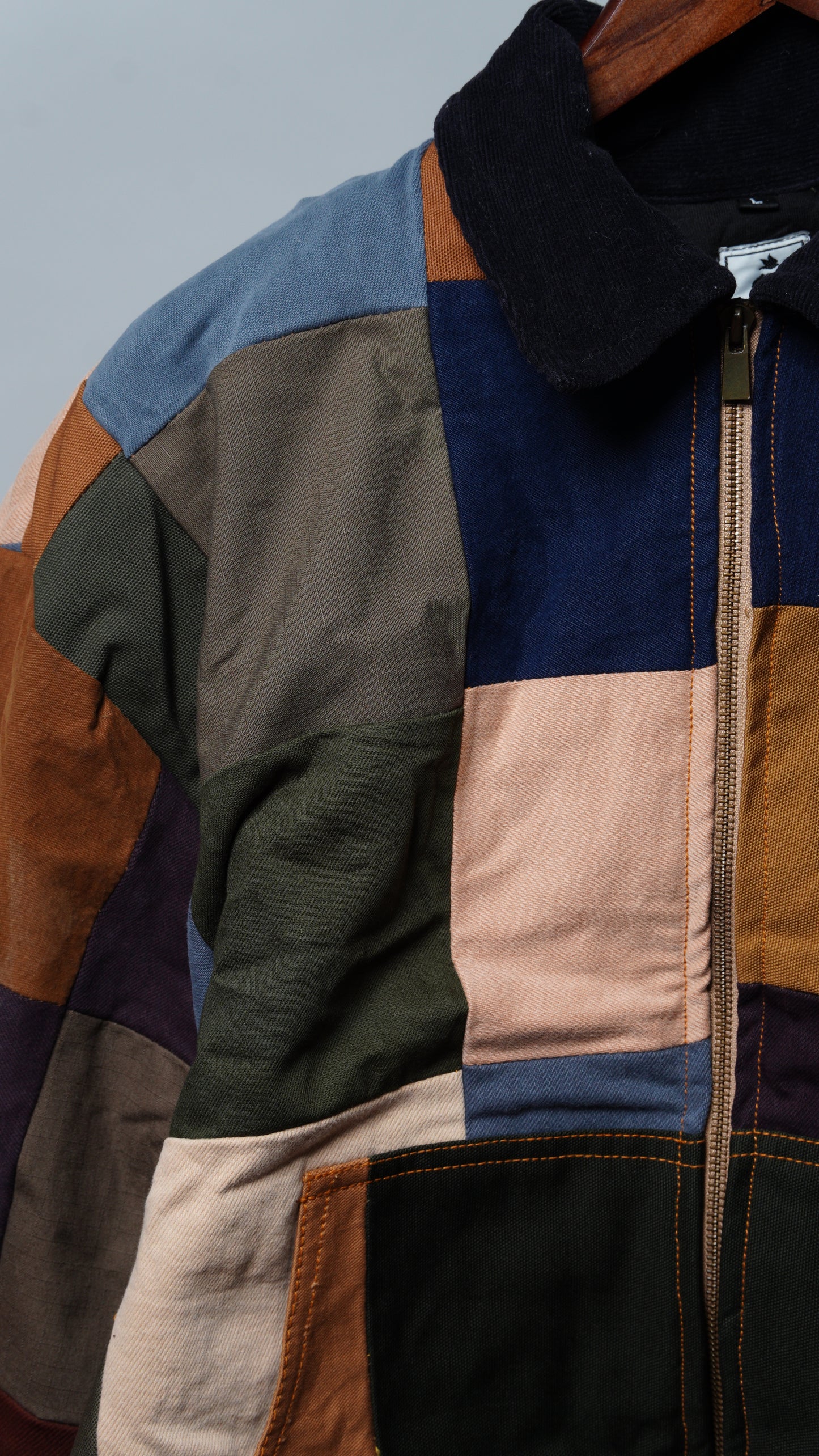 Upcycled Patchwork Jacket Size L