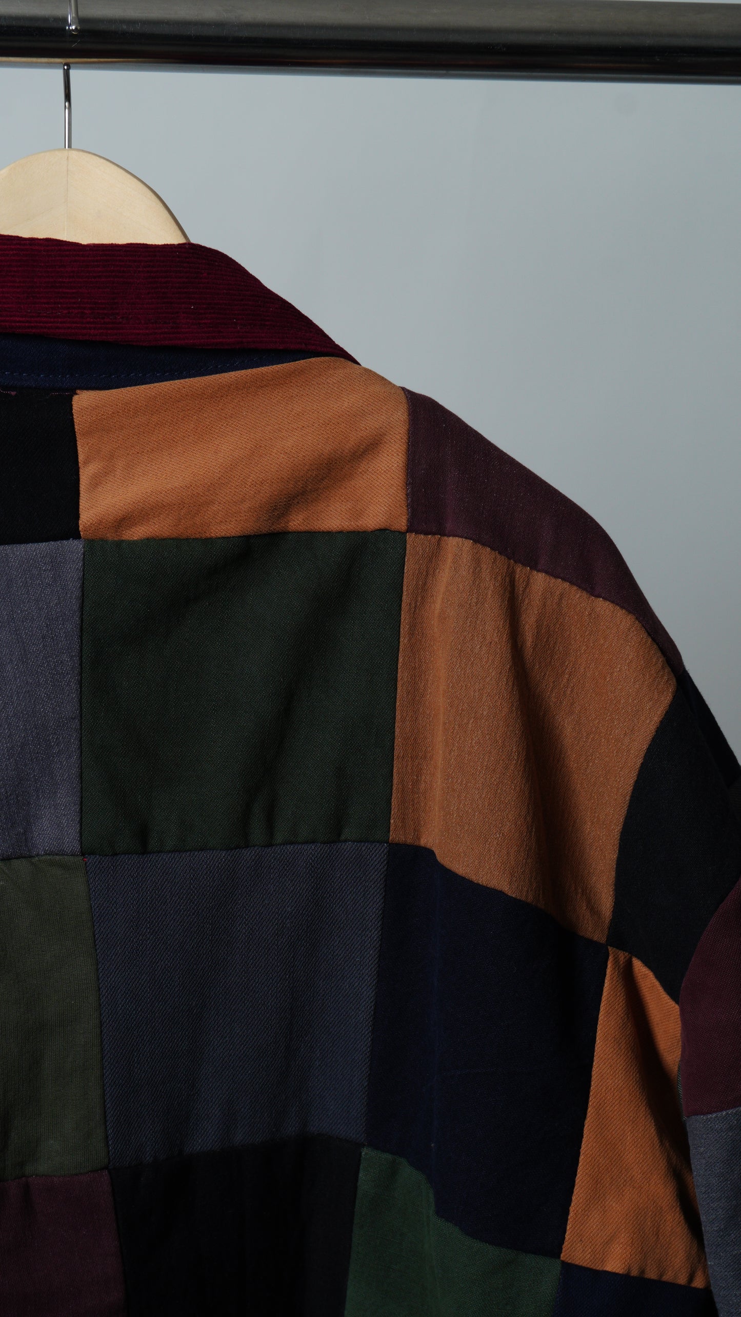 Upcycled Colorblock Patchwork Jacket Size XL