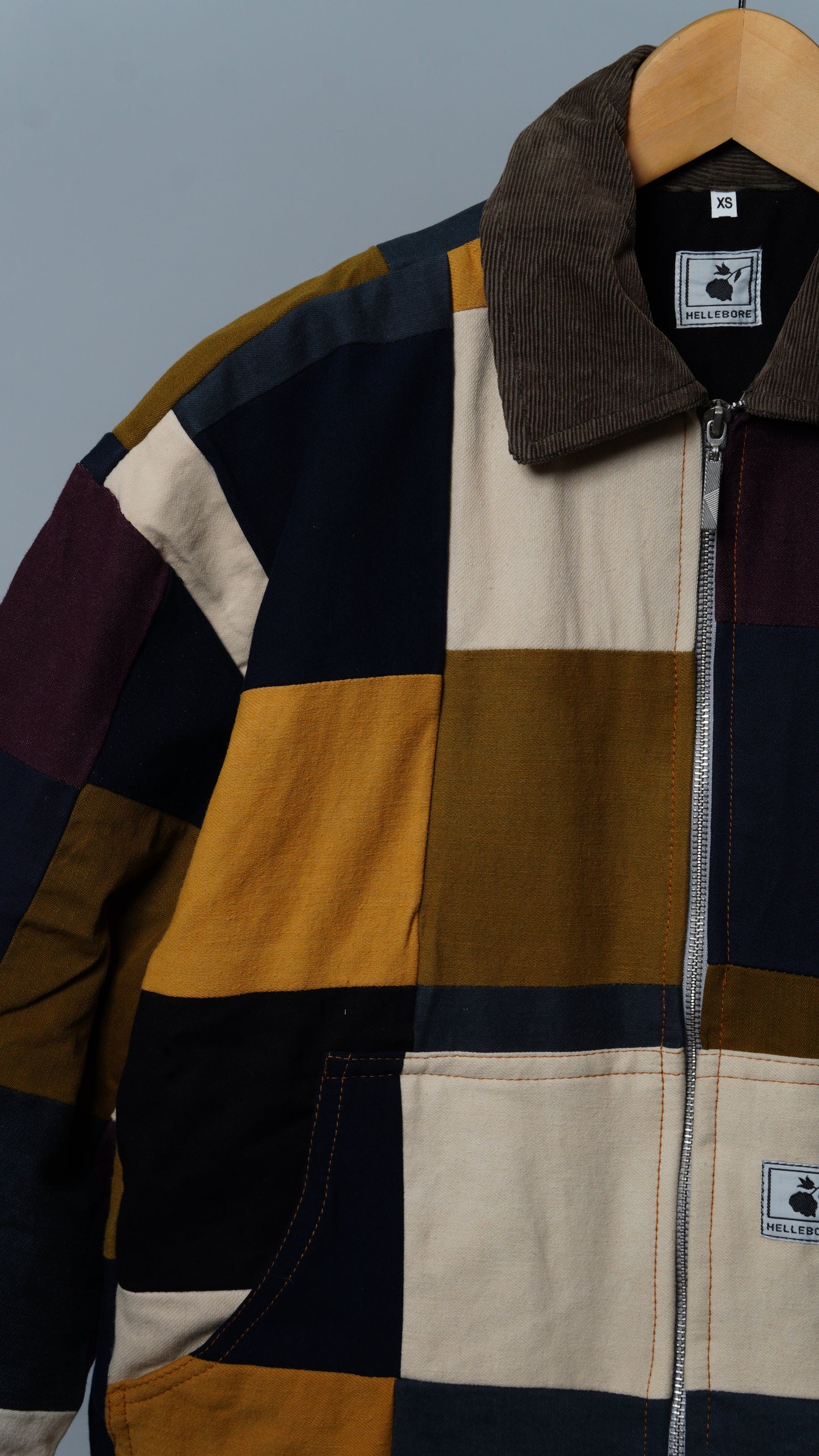 Upcycled Patchwork Jacket Size XS