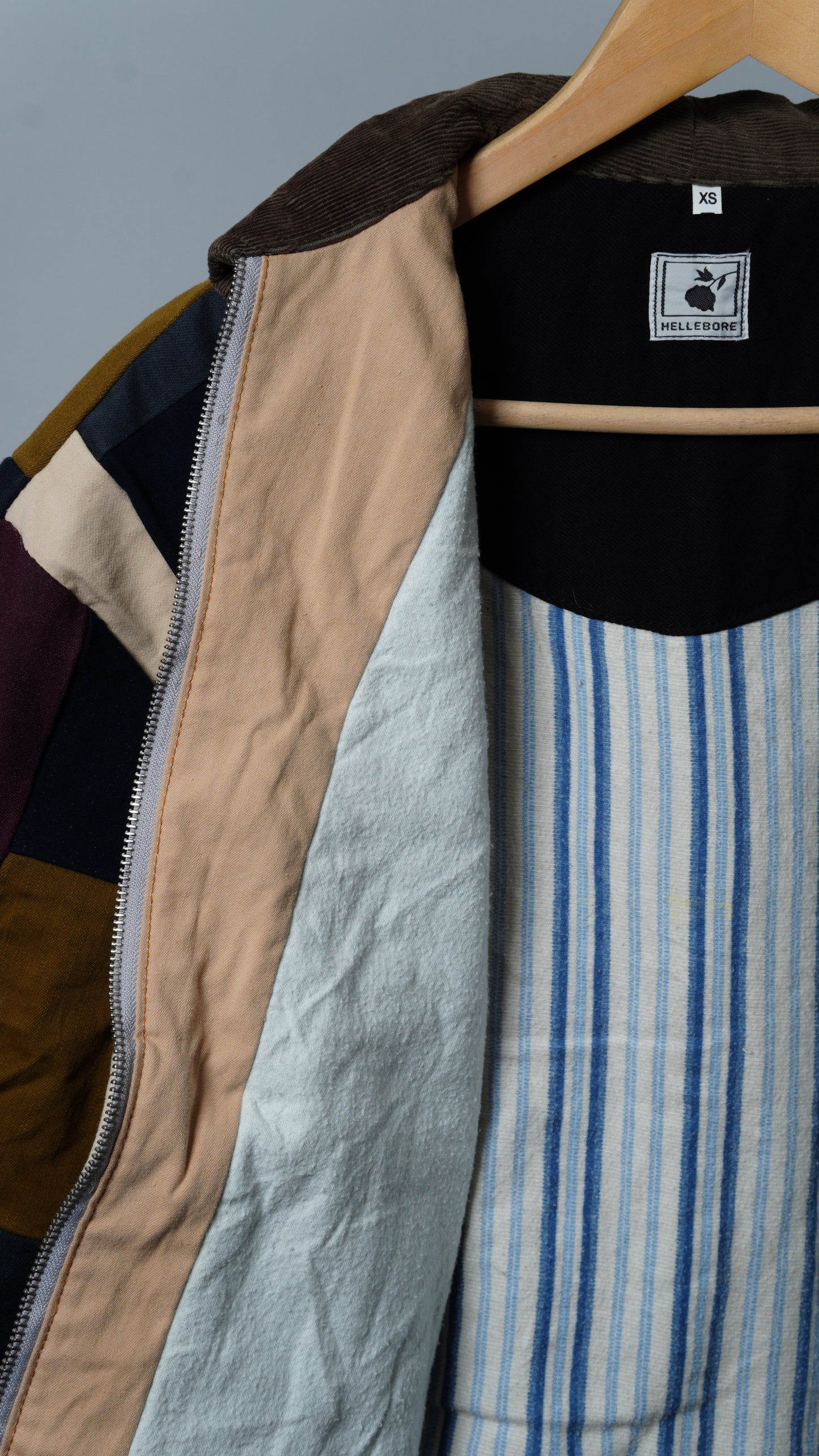 Upcycled Patchwork Jacket Size XS
