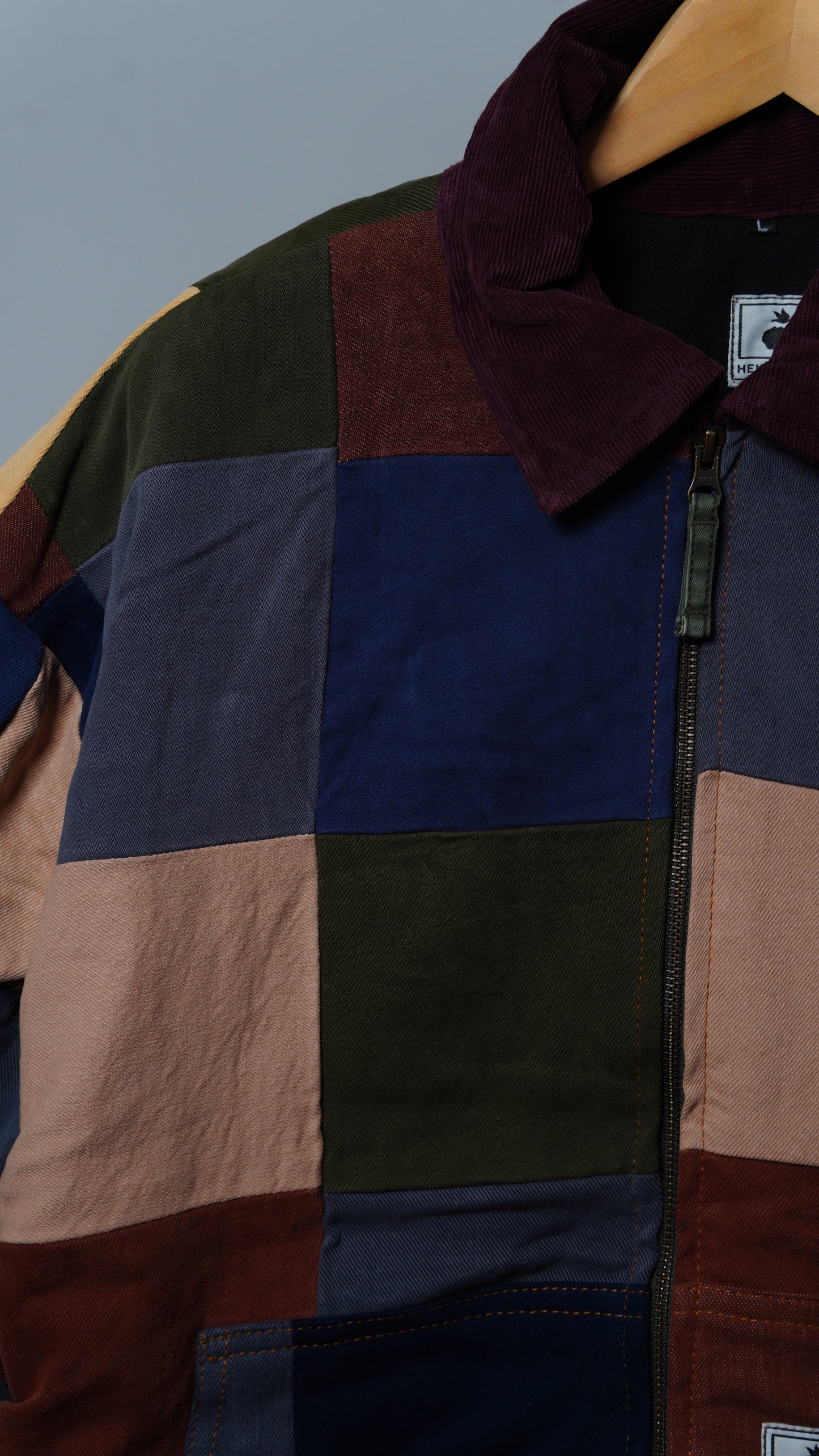 Upcycled Patchwork Jacket Size L