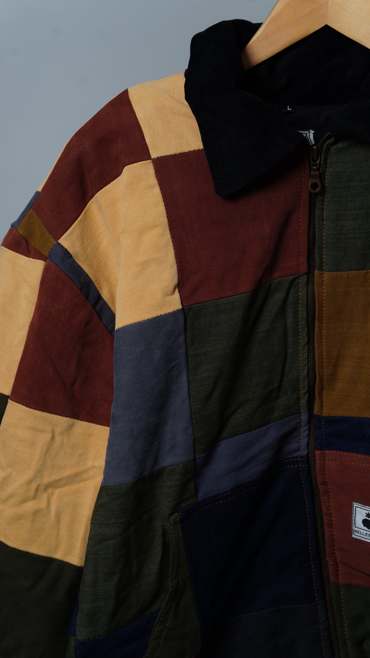 Upcycled Patchwork Jacket Size L